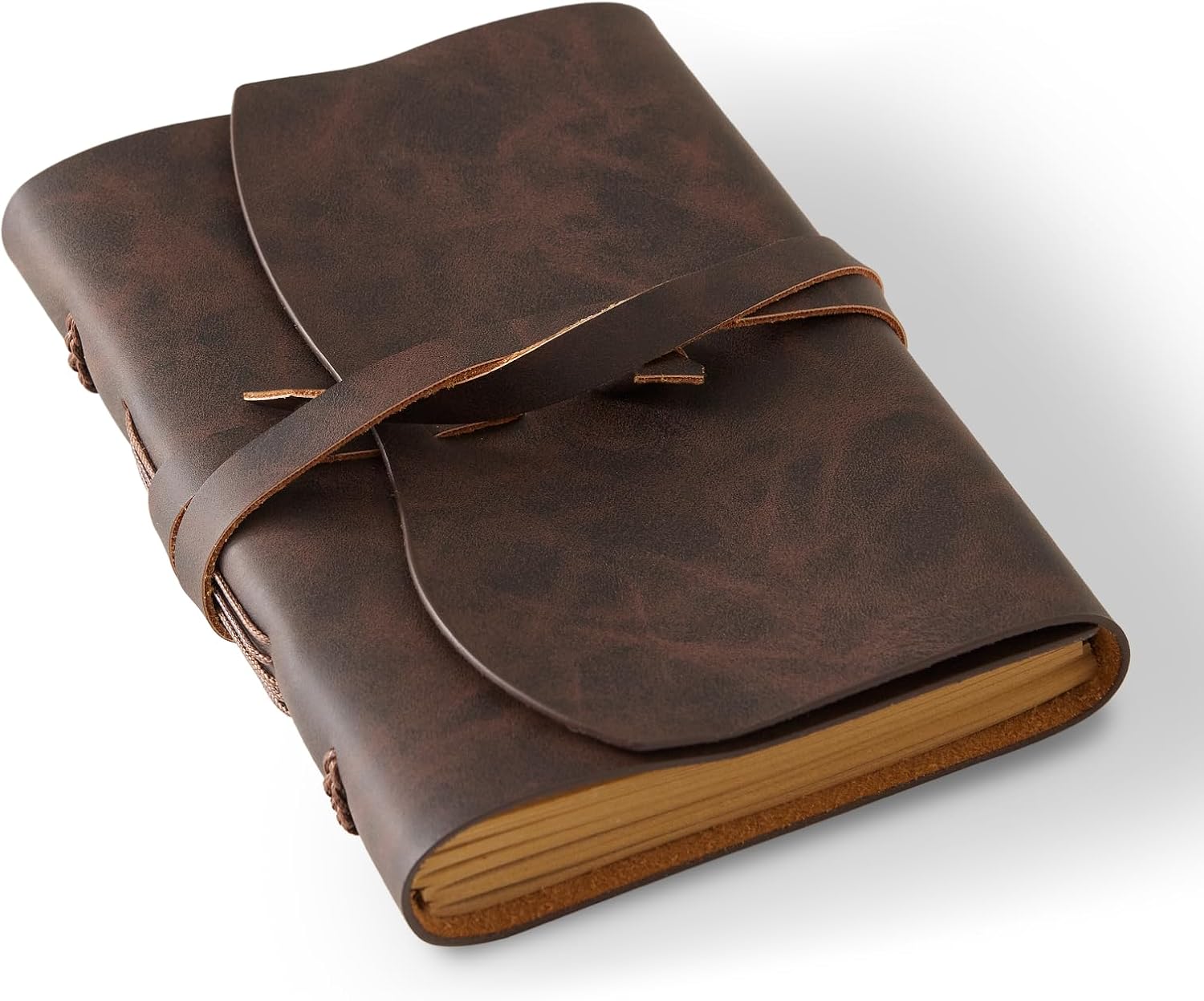 Detalle de RILIHO Leather Journal, 4.8 x 6.5 Inches