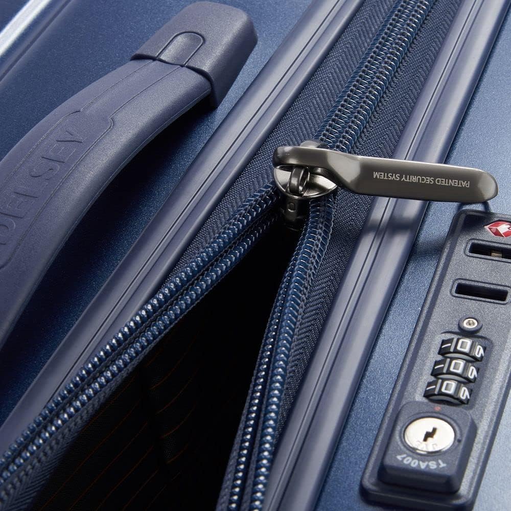 Detalle de DELSEY Paris Caumartin Plus – Valise cabine rigide 55x35x25 cm, 41 litres, S, Bleu Acier
