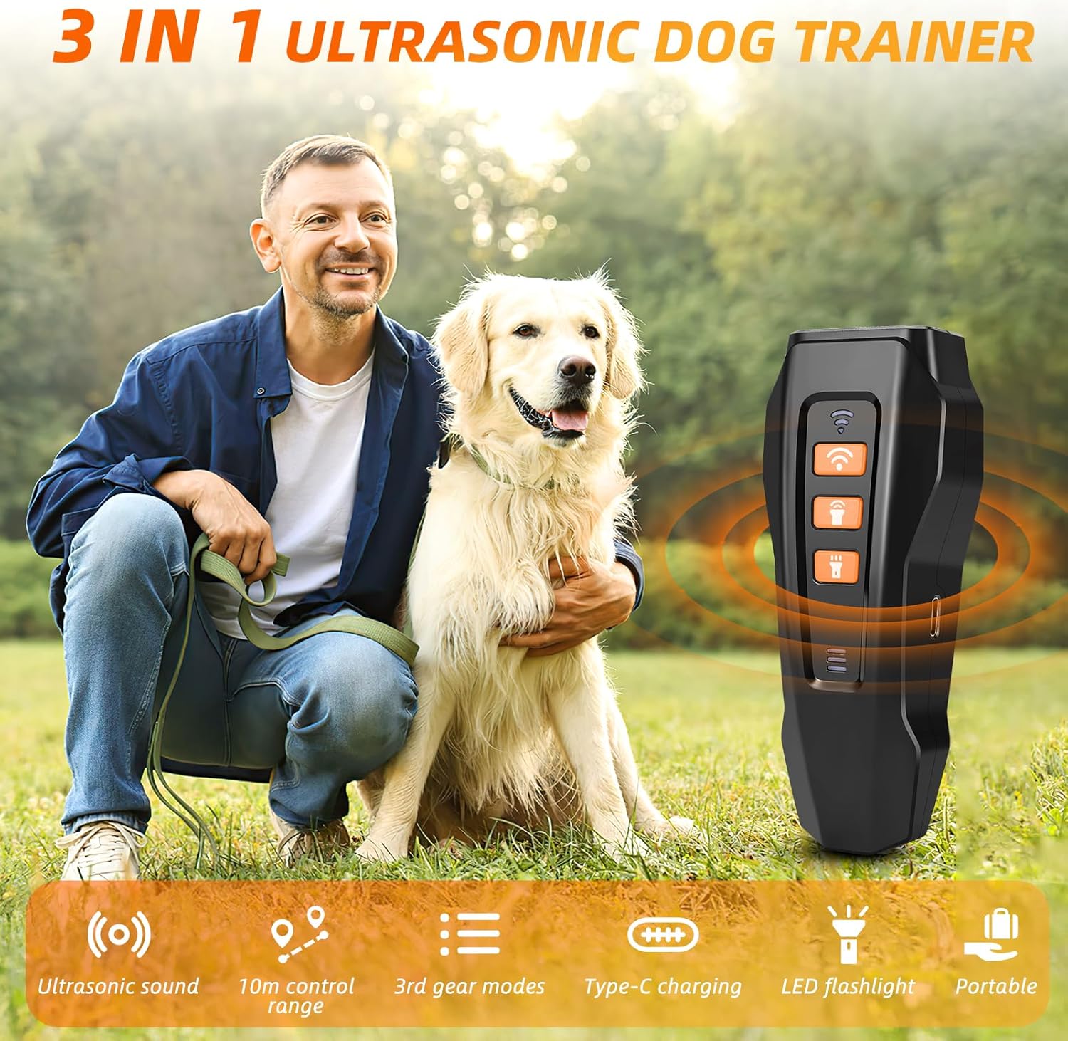 Detalle 2 de Lagriner Anti Aboiement Chien — Répulsif ultrasons 10 m