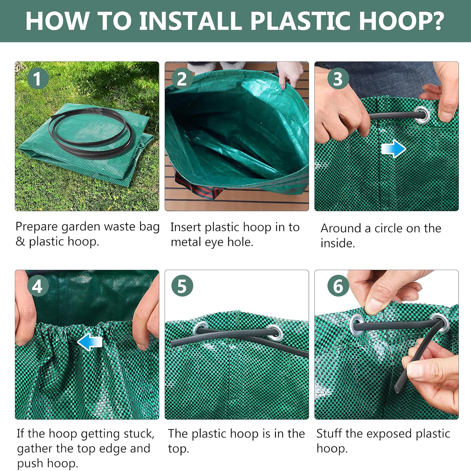 Thumbnail 3 de RFWIN Heavy Duty Garden Bag 500 Litre