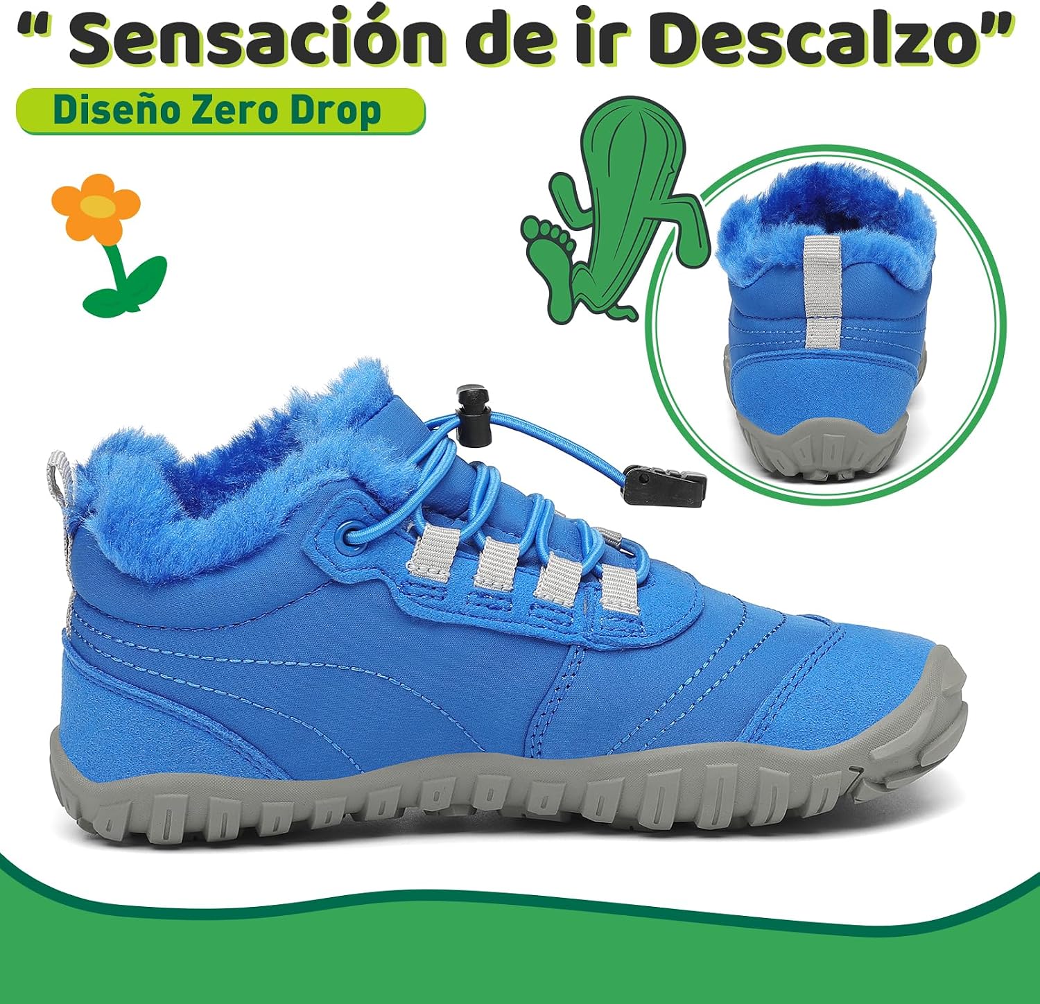 Detalle 2 de SAGUARO Will Ⅰ botas barefoot niños 25-36
