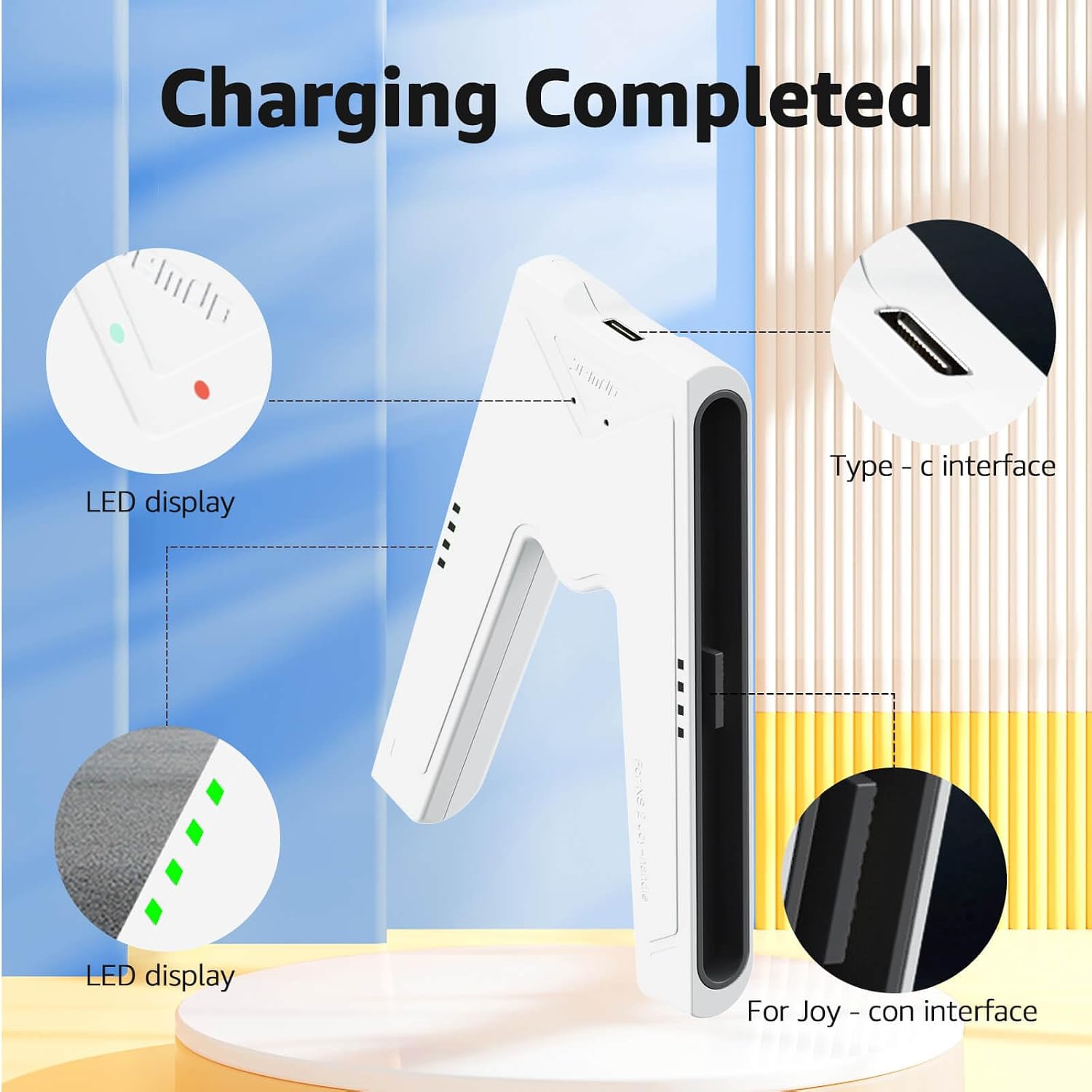 Thumbnail 6 de JEMDO Magnetic Switch 2 Charging Grip for Switch 2