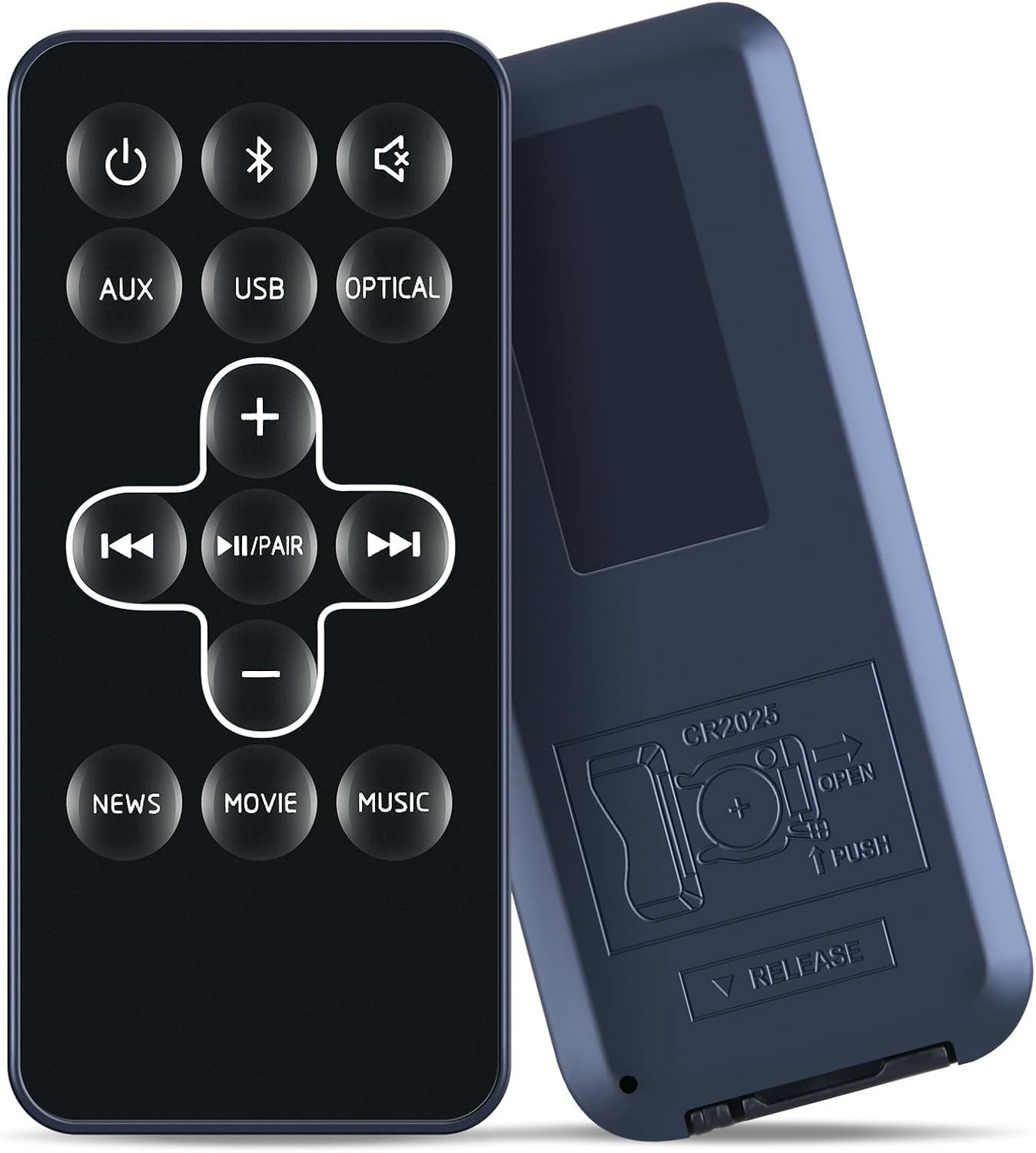 Thumbnail 1 de TCNOUMT replacement remote control for TCL 2.0 channel sound bar SB-TS5000 (TS5000)