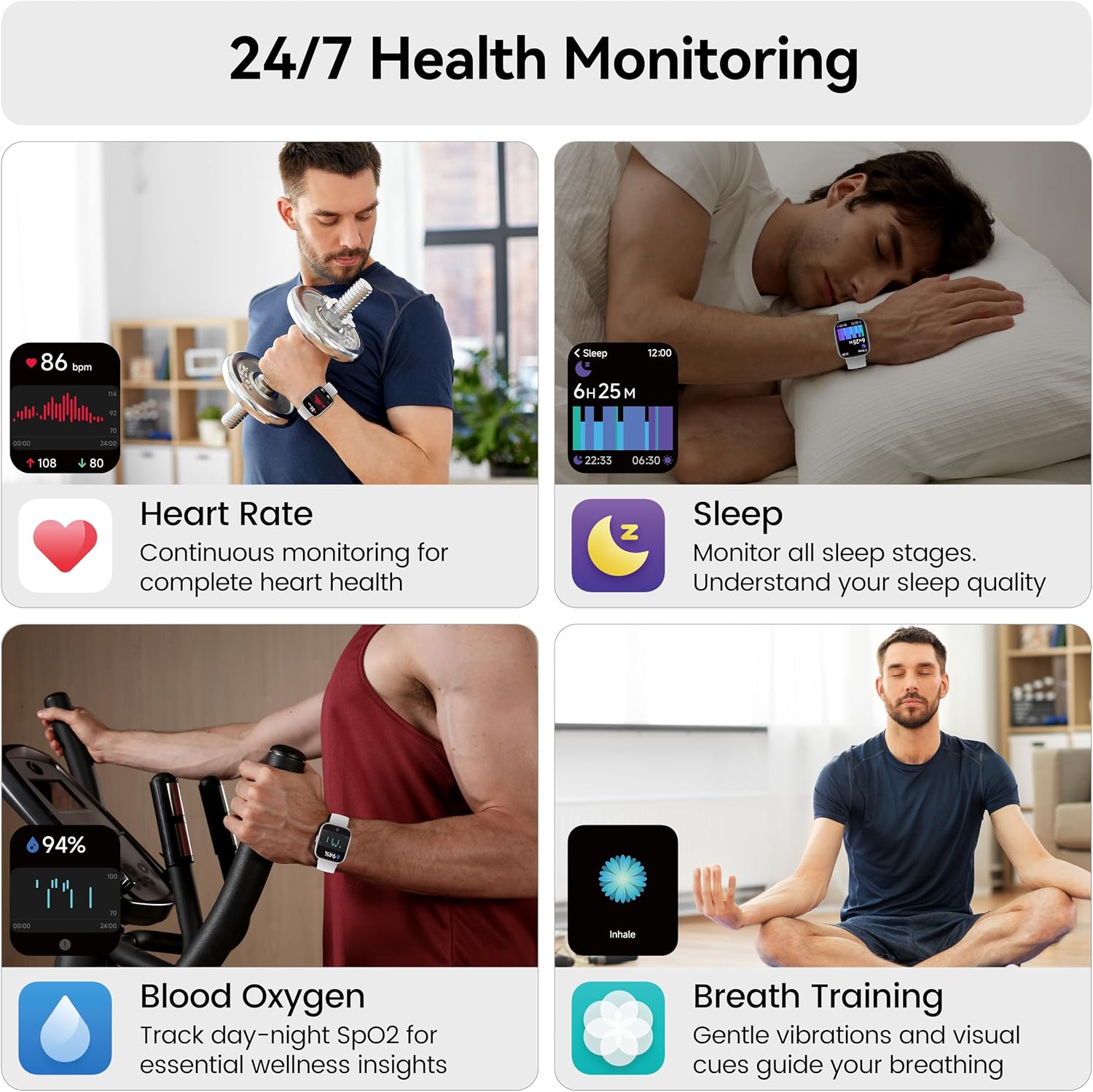 Thumbnail 5 de Smart Watch with Alexa 1.83" HD