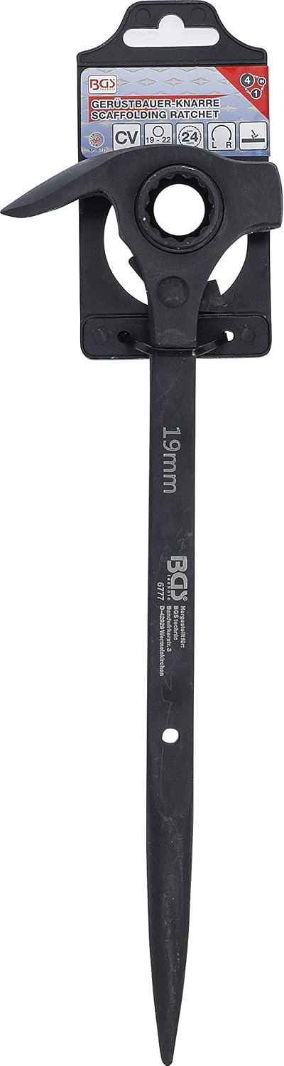 Detalle de BGS 6777 Cricchetto doppia bussola poligonale 4-in-1, 19 x 22 mm