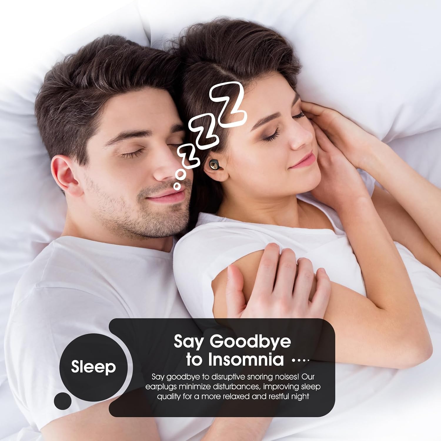 Detalle 2 de Vosaf Noise Cancelling Ear Plugs for Sleeping, 60dB SN(R) Silicone Reusable Ear Plugs (Charcoal Gray)