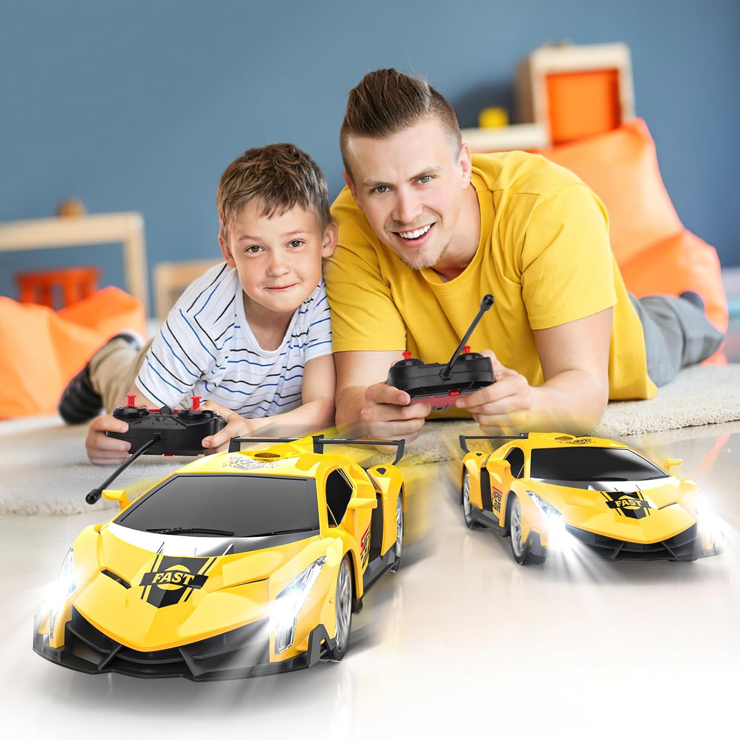 Detalle de Coche teledirigido escala 1/18 para niños