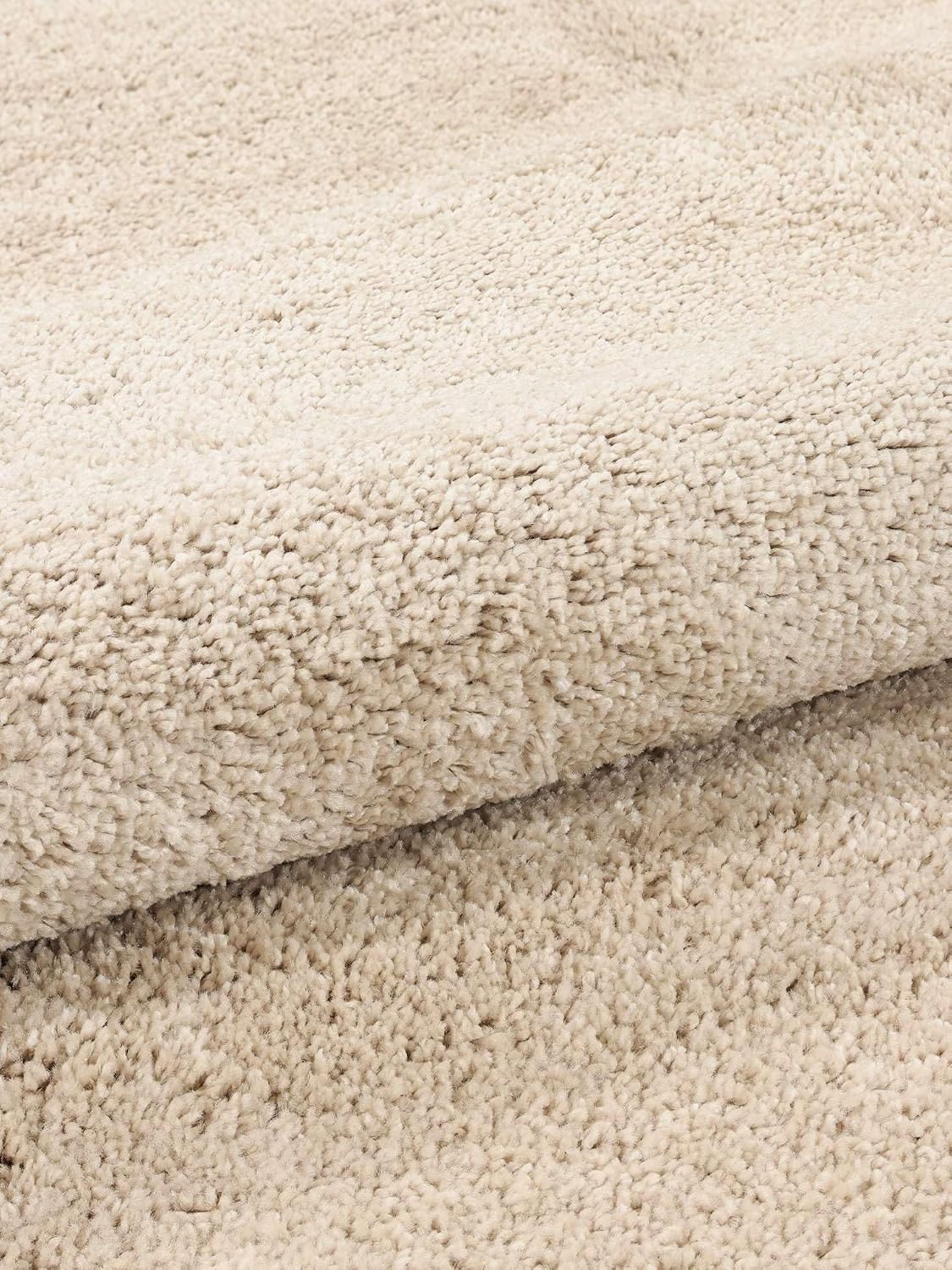 Detalle de RugVista Comfy kindertapijt 140 x 200 cm, beige, middelhoogpolig