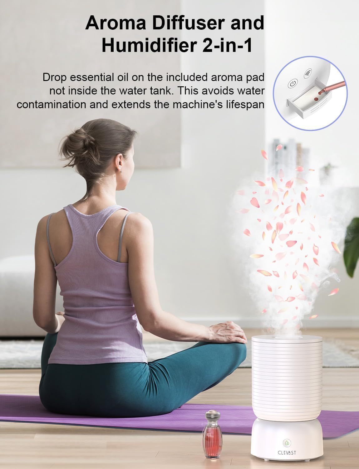 Thumbnail 4 de CLEVAST Smart Humidifier 3L with Wi‑Fi 🌬