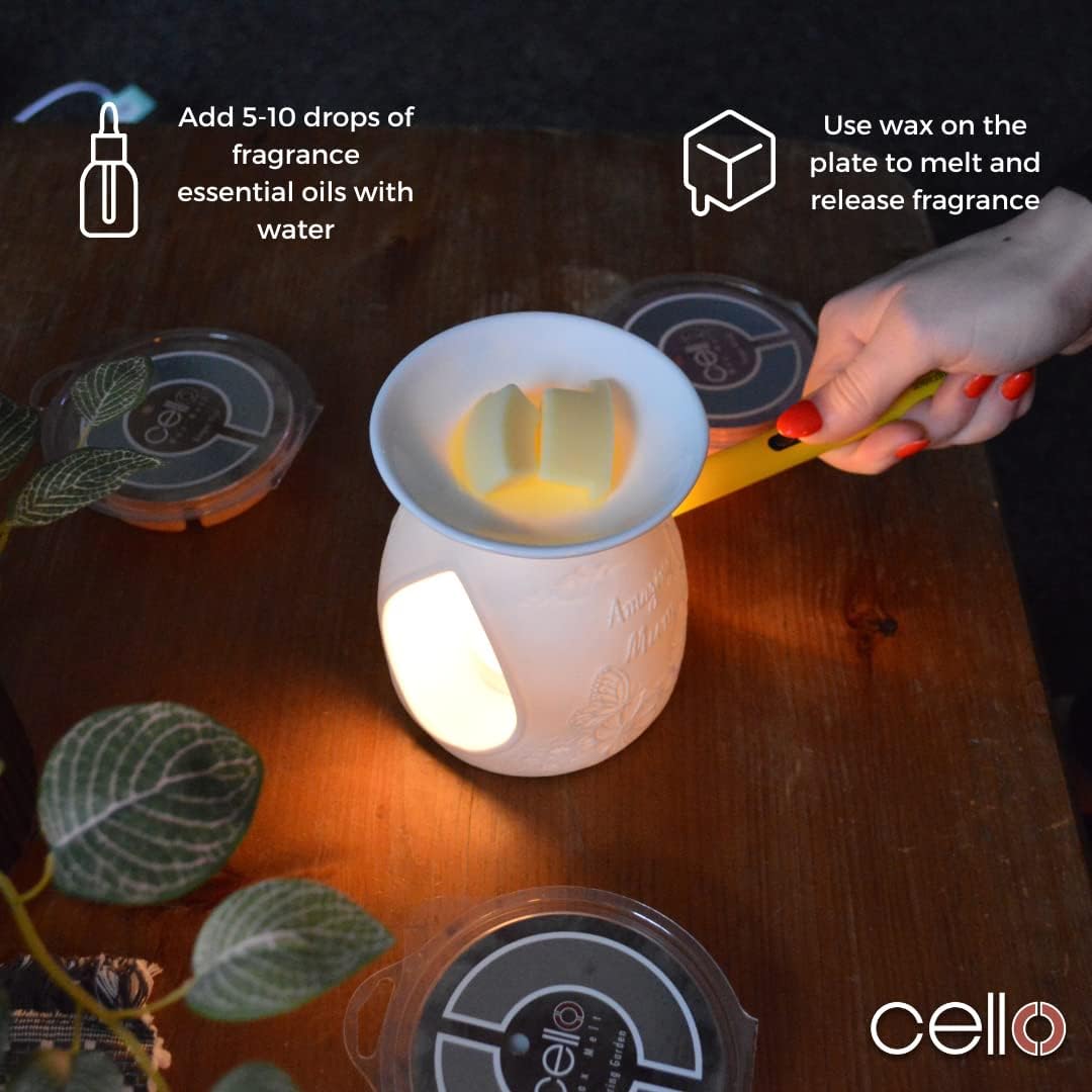 Thumbnail 4 de Cello Best Sister tea light oil & wax burner (porcelain gift box lithophane design)