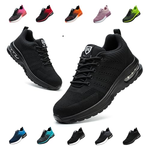 Detalle de Bawalon Chaussures de sécurité respirantes - Embout acier, noire, taille 36-46, EU 39