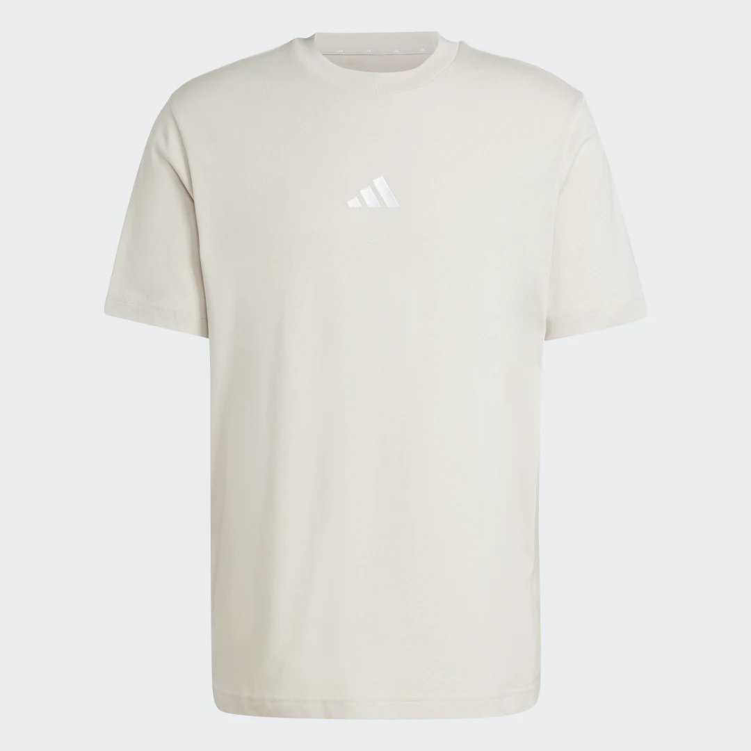 Detalle 2 de Camiseta Essentials Small Logo Single Jersey de Adidas (Beige)