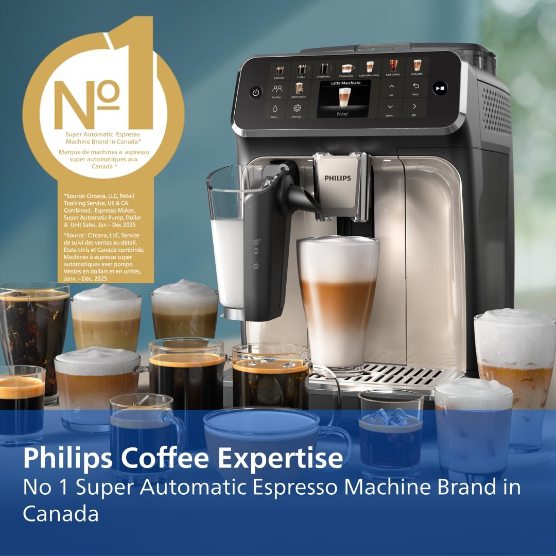 Thumbnail 6 de Philips 5500 Series EP5544/94 Fully Automatic Espresso Machine with LatteGo