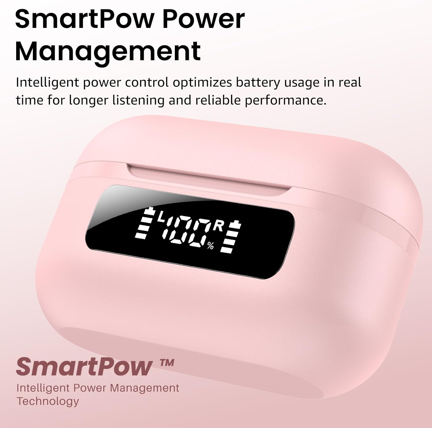 Detalle 1 de TOZO NC9 Wireless Earbuds with Hybrid ANC, Bluetooth 5.3 and 60-Hour Playtime