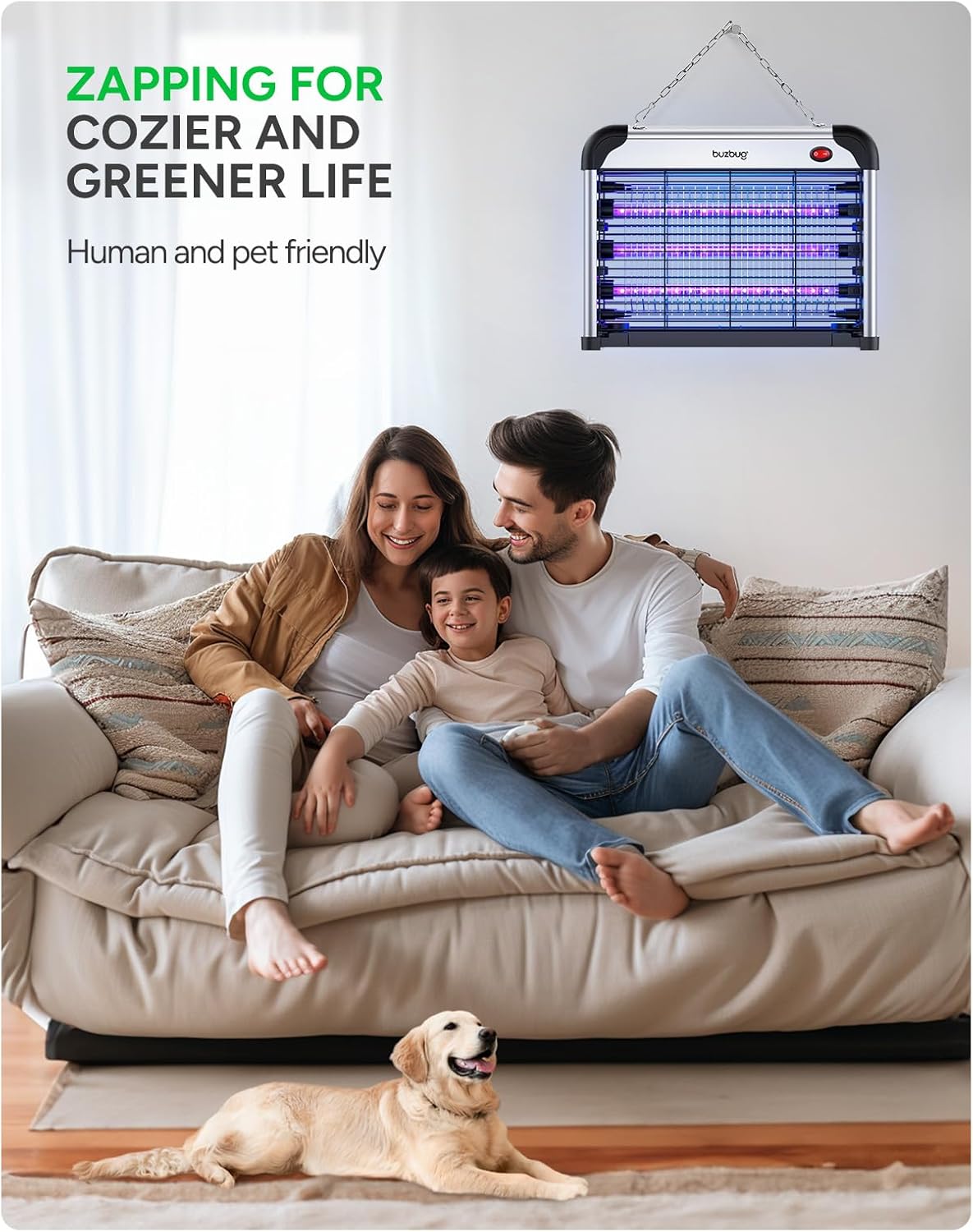 Thumbnail 6 de Buzbug LED Bug Zapper Indoor: Dual-Band Attraction with Long-Lasting LEDs