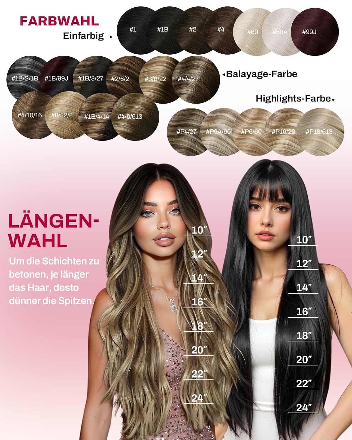 Thumbnail 5 de Moresoo Clip-in Echthaar Extensions – Salonqualität, 14 Zoll, 5 Stück in Braun- und Blondtönen