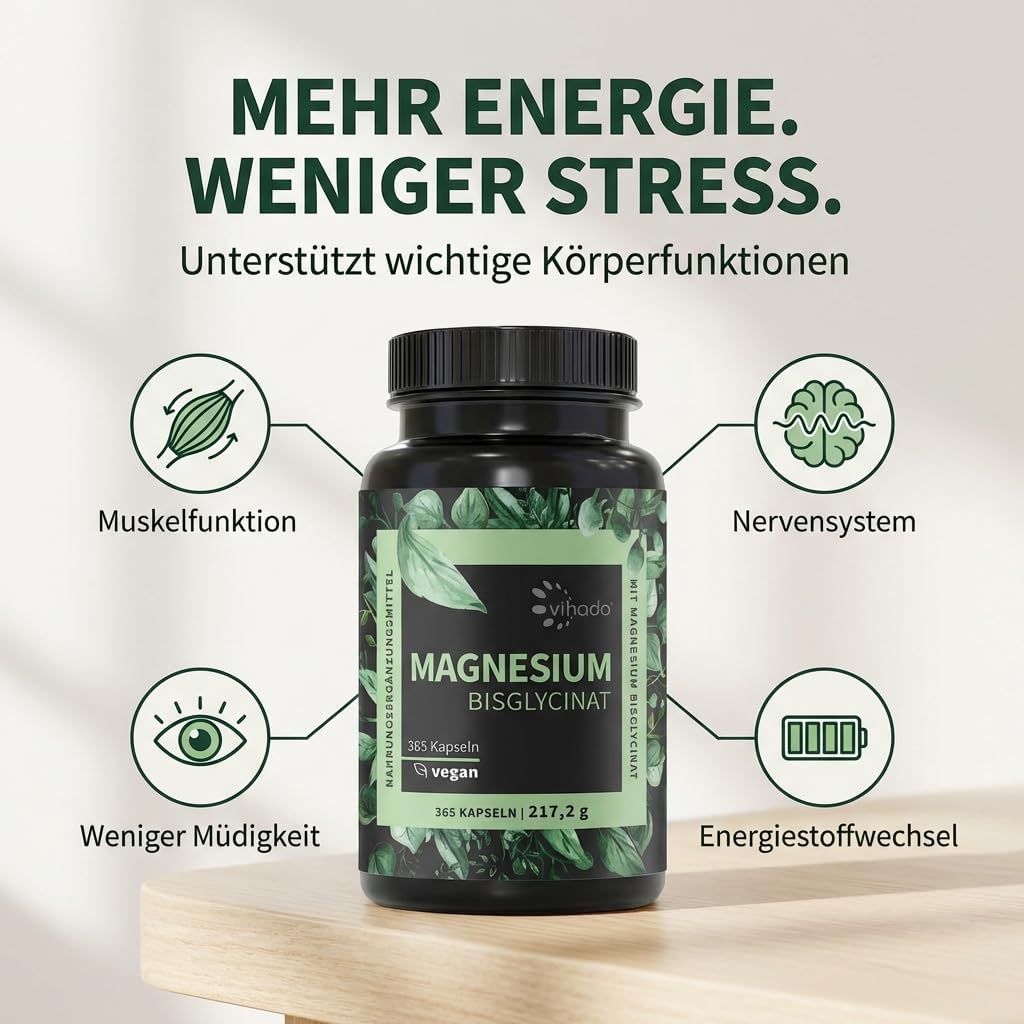 Thumbnail 2 de Vihado Magnesium Bisglycinat 365 XXL