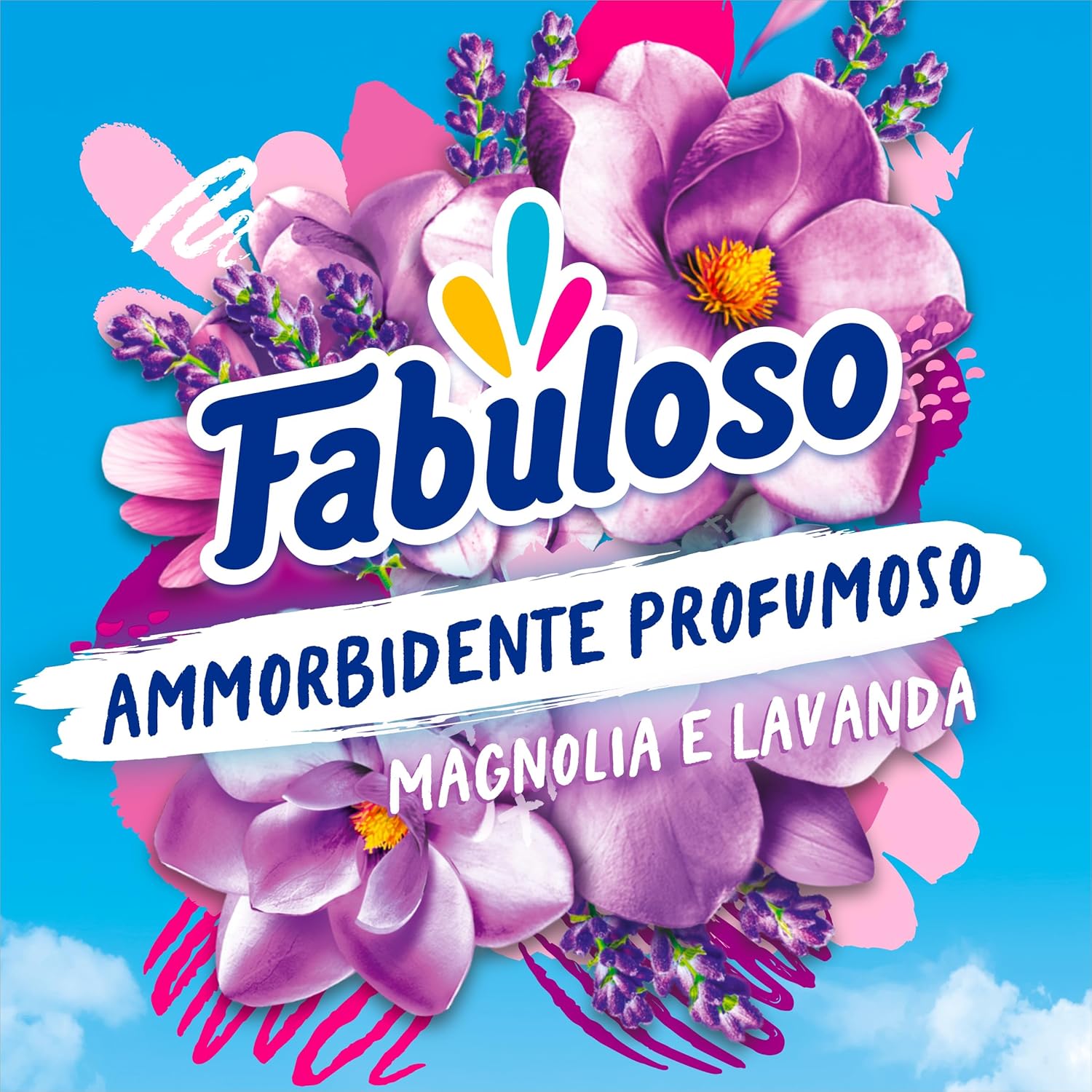 Detalle de Fabuloso Ammorbidente Concentrato Profumato Magnolia & Lavanda 4x1,25L — fragranza che dura settimane e facilita la stiratura