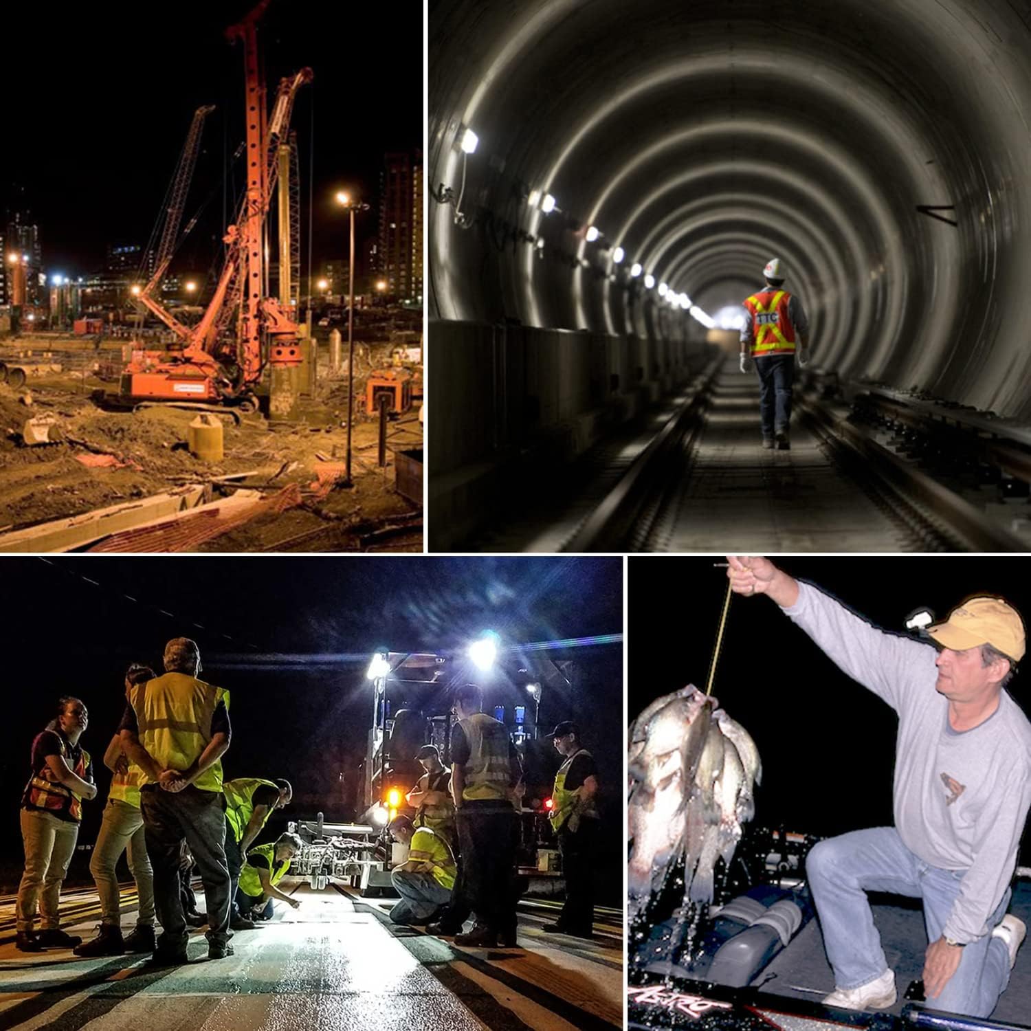 Thumbnail 6 de Aigostar faretto LED da cantiere 100W 8.800 lm con spina, rotazione 360° e staffa pieghevole