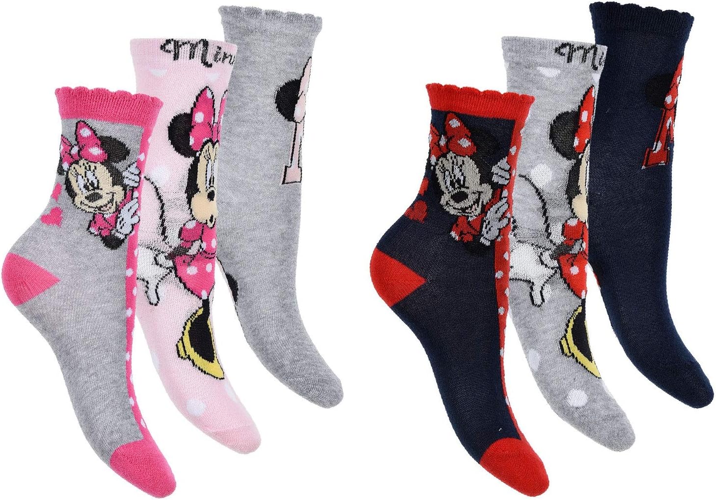 Thumbnail 1 de Disney Minnie Mouse chaussettes enfant 3 paires