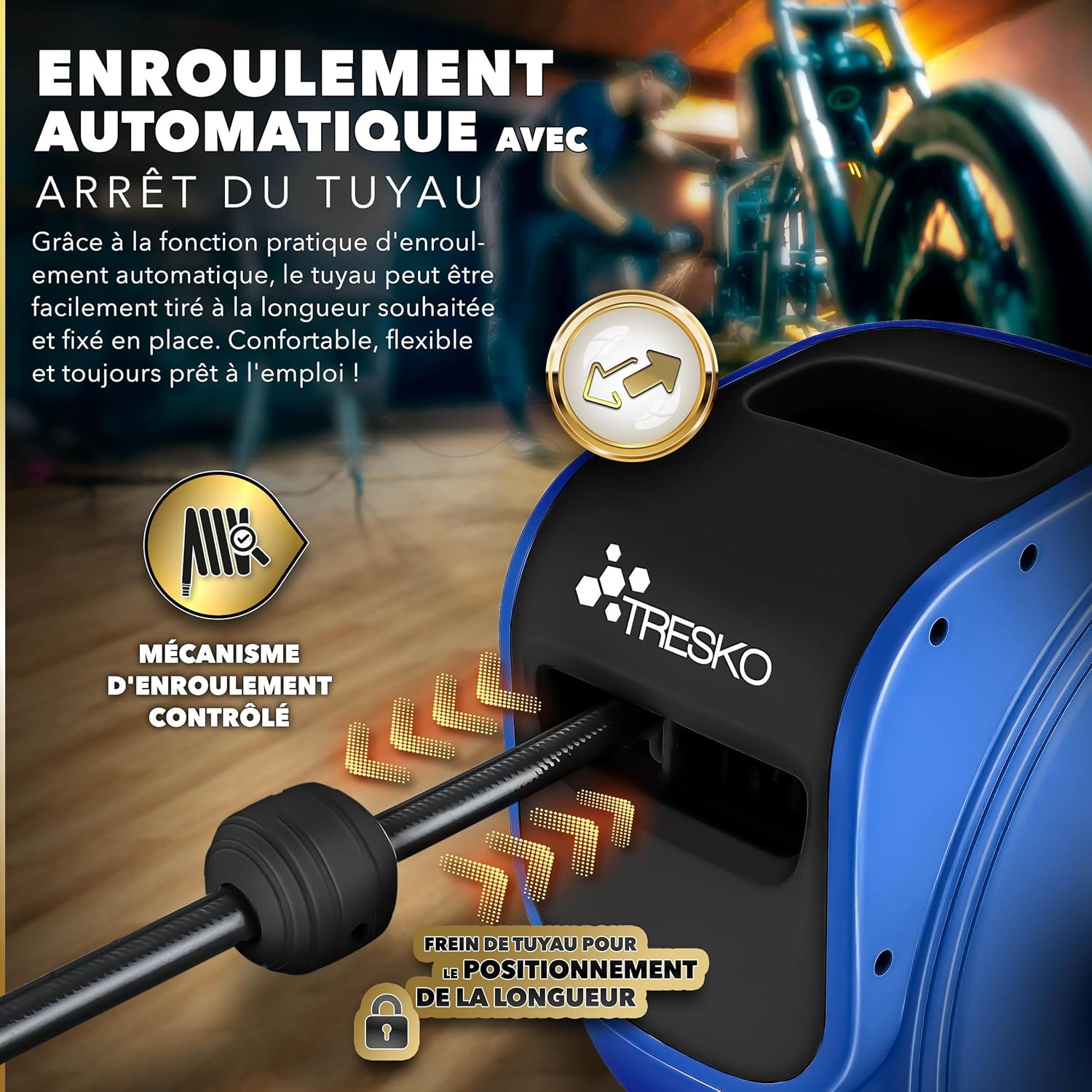 Detalle 2 de TRESKO® Enrouleur tuyau 20 m đź›