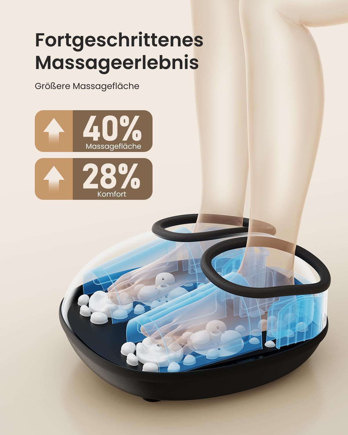 Thumbnail 1 de RENPHO Fußmassagegerät mit Wärme (2026) für Zehen & Fußgewölbe, Shiatsu, Flexibles Soft-Material – bis EU 46