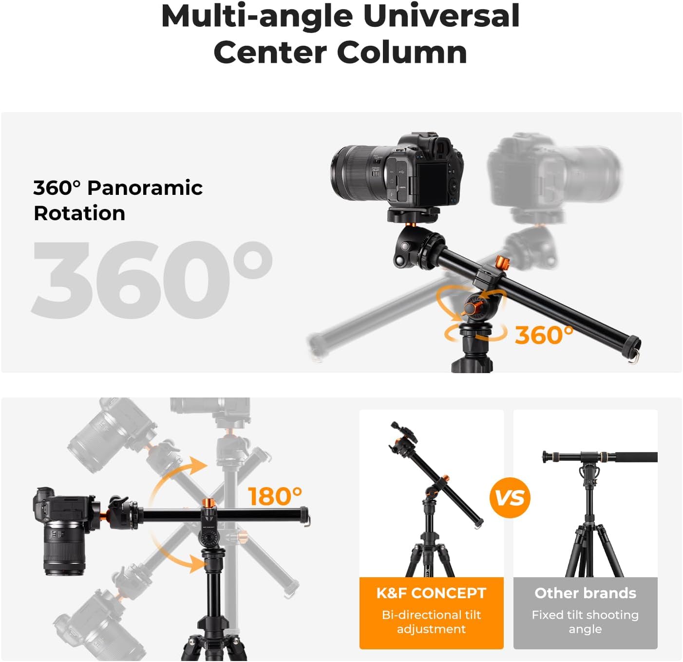Thumbnail 1 de K&F Concept 76in Camera Tripod