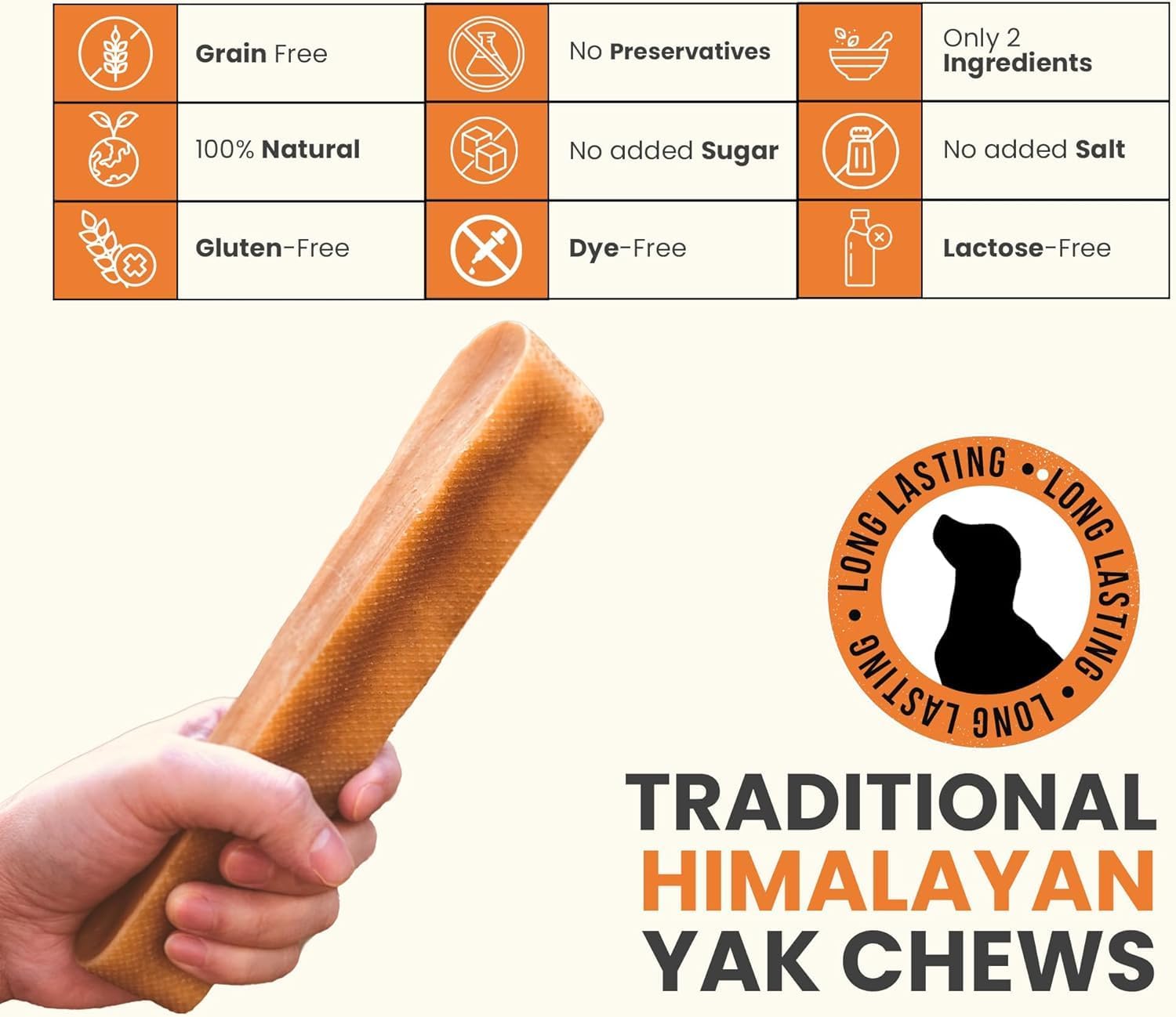 Thumbnail 1 de Yak cheese dog chews, large