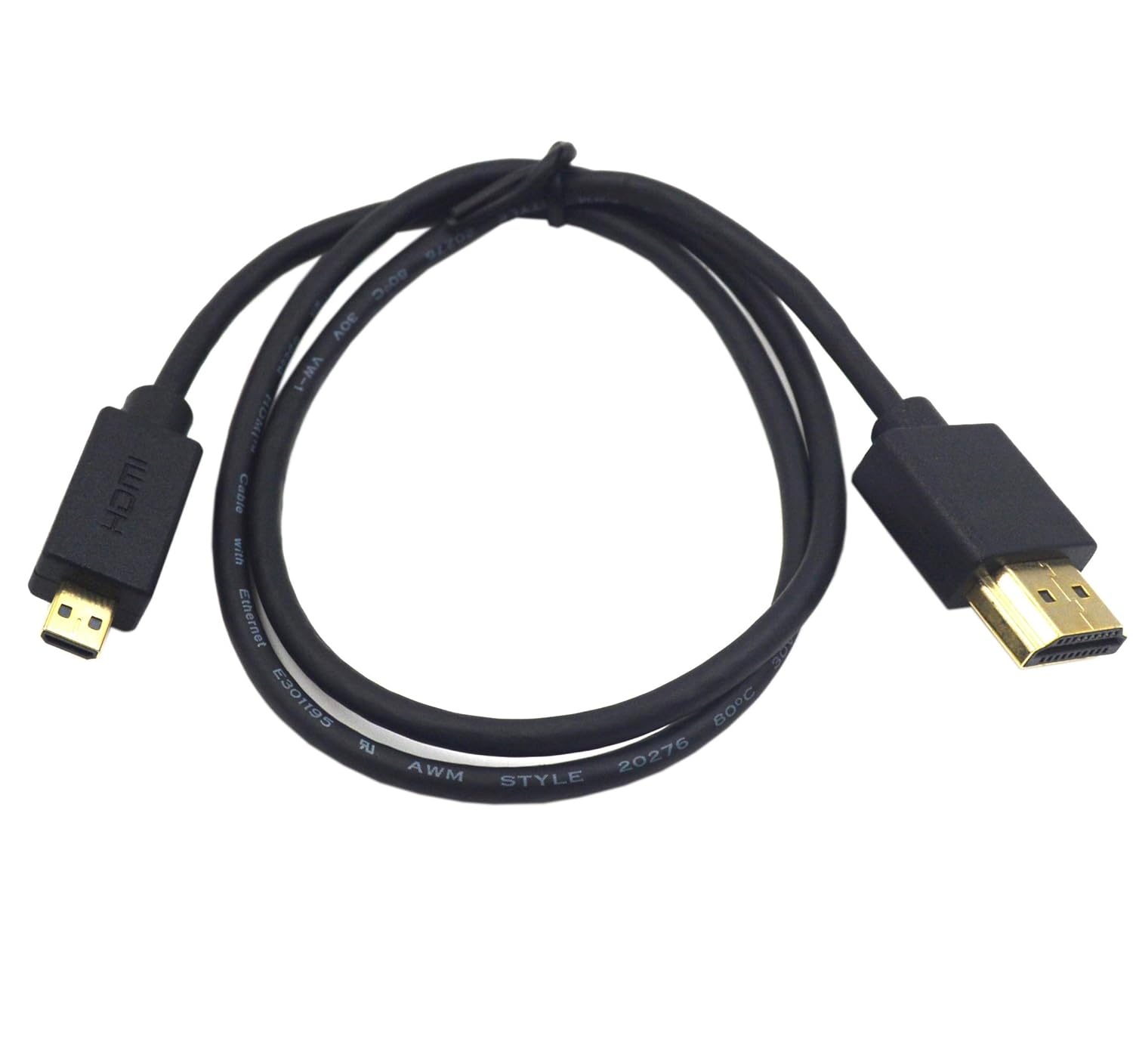 Thumbnail 1 de Duttek HDMI to Micro HDMI Cable — Ultra Slim, Flexible 60cm Micro HDMI to HDMI Lead