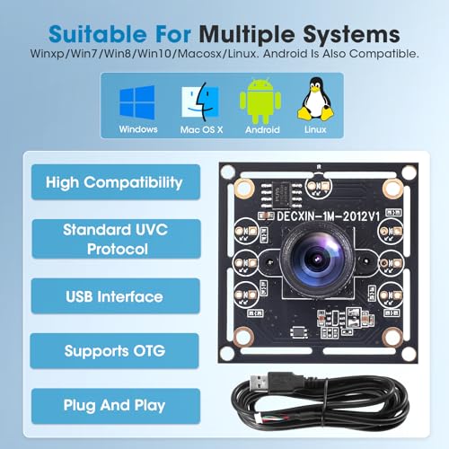 Thumbnail 2 de VeftBltrem 3 PCS OV9732 Camera Module 100 Degrees for Autodarts Dart Camera System