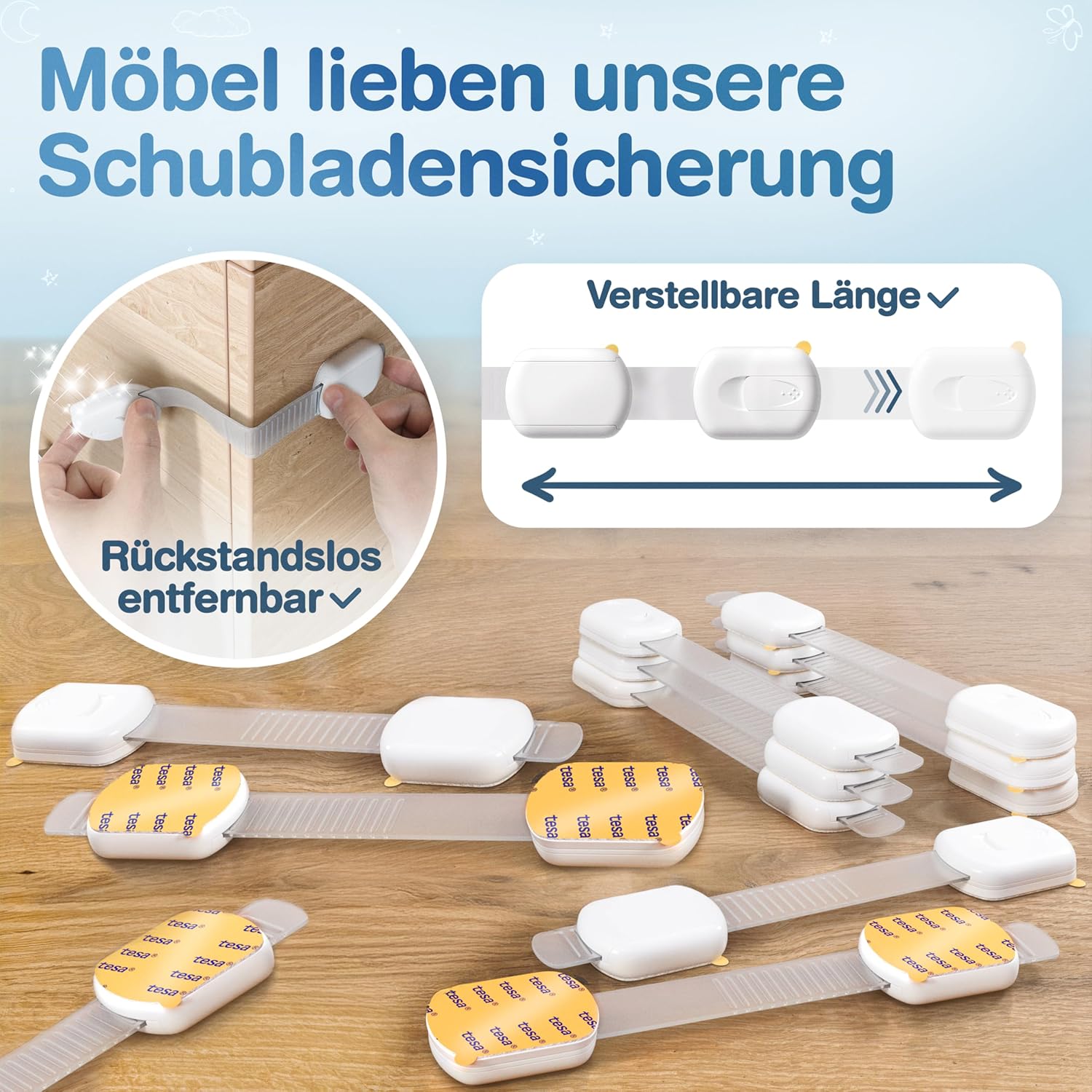 Thumbnail 4 de MUTKIND 10x Kindersicherung Schrank