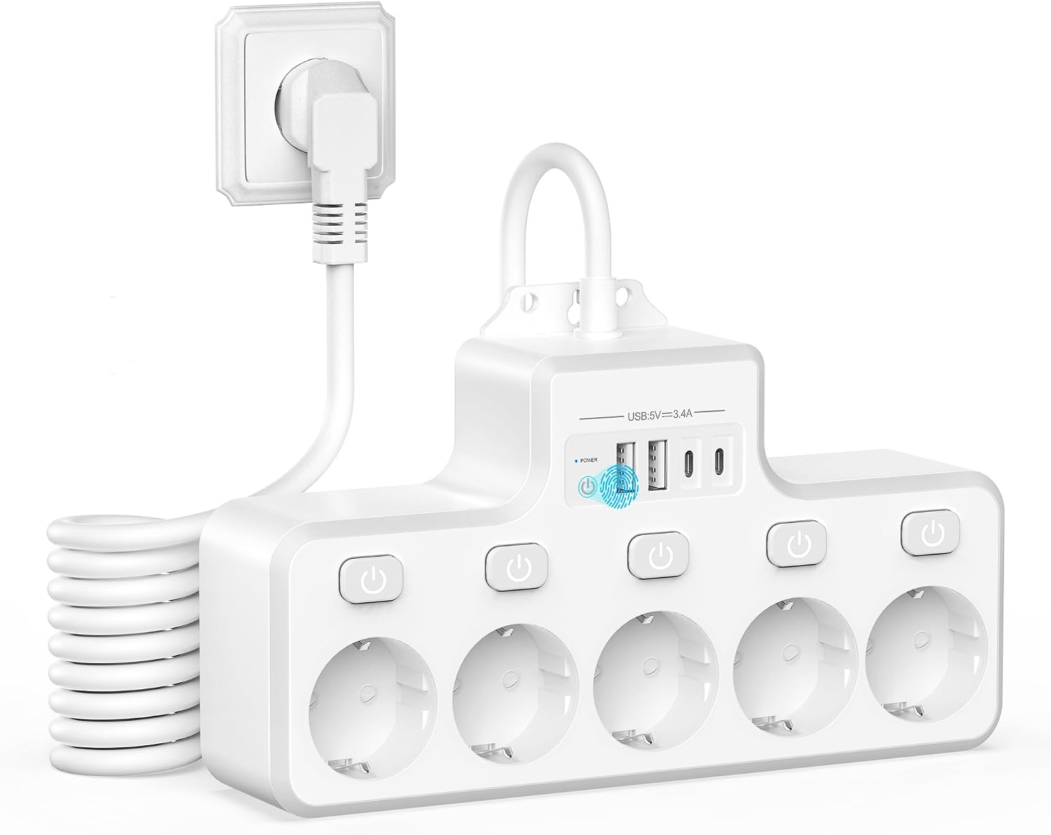 Detalle de COLSTAR Steckdosenleiste 4000 W 🔌