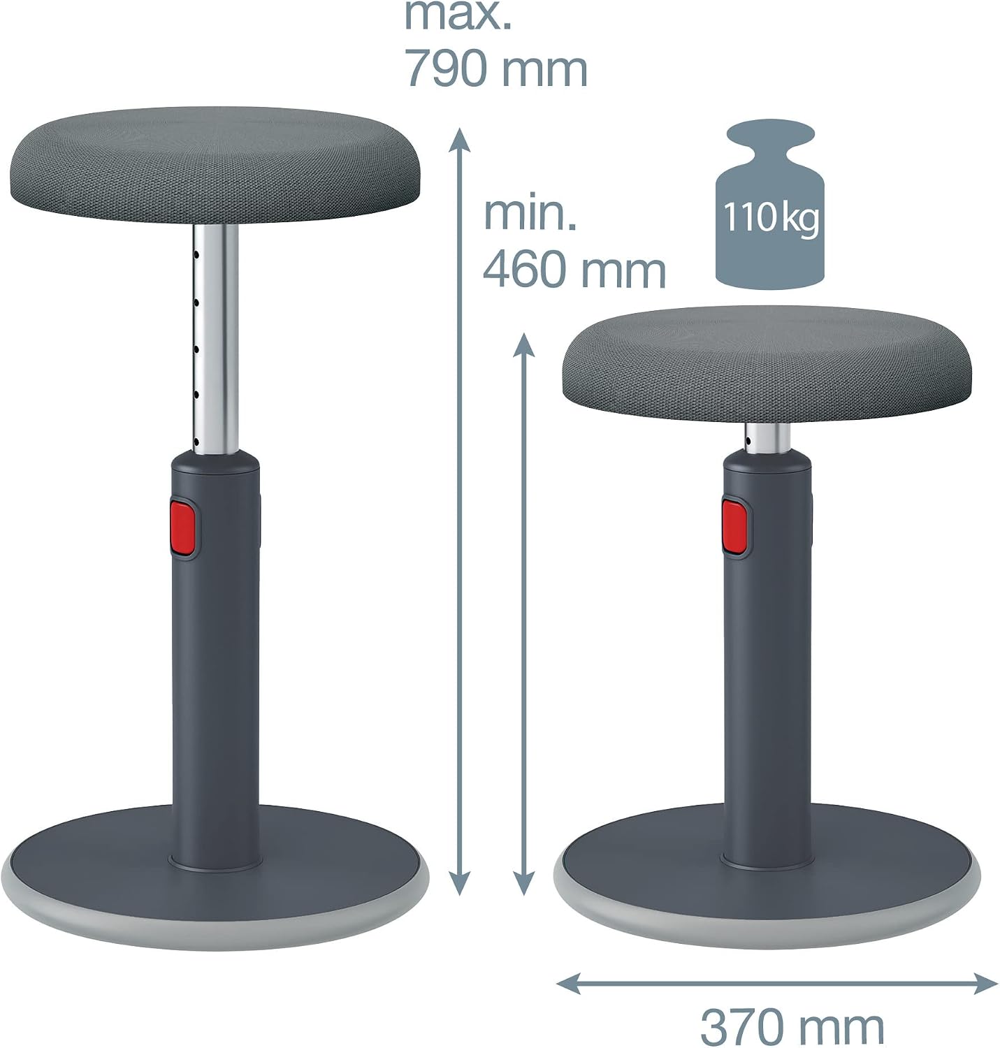 Thumbnail 2 de Leitz Ergo Cosy Active sgabello ergonomico 79cm
