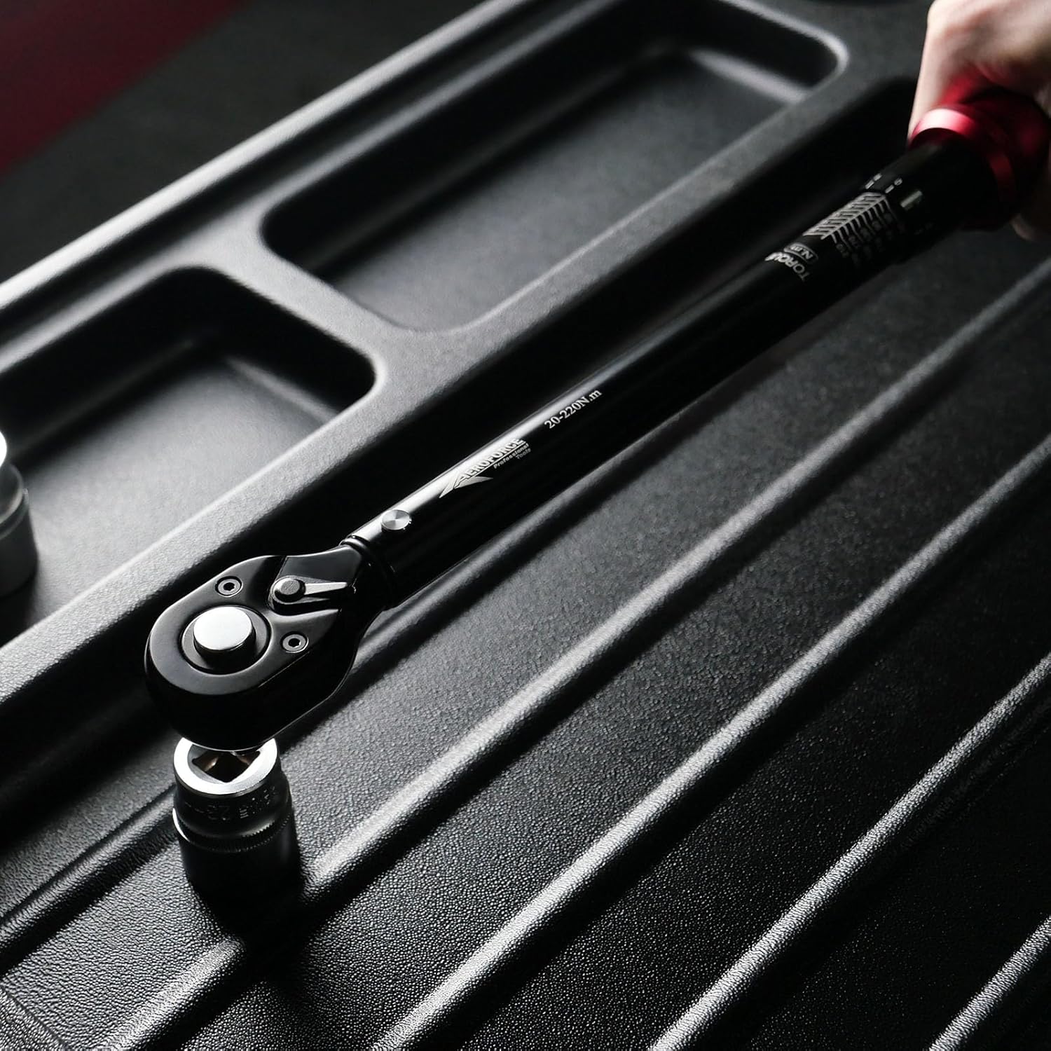 Thumbnail 5 de Clé dynamométrique AEROFORCE Professional Tools 1/2 pouce 20–220 Nm à cliquet 72 dents réversible, étalonnée avec certificat