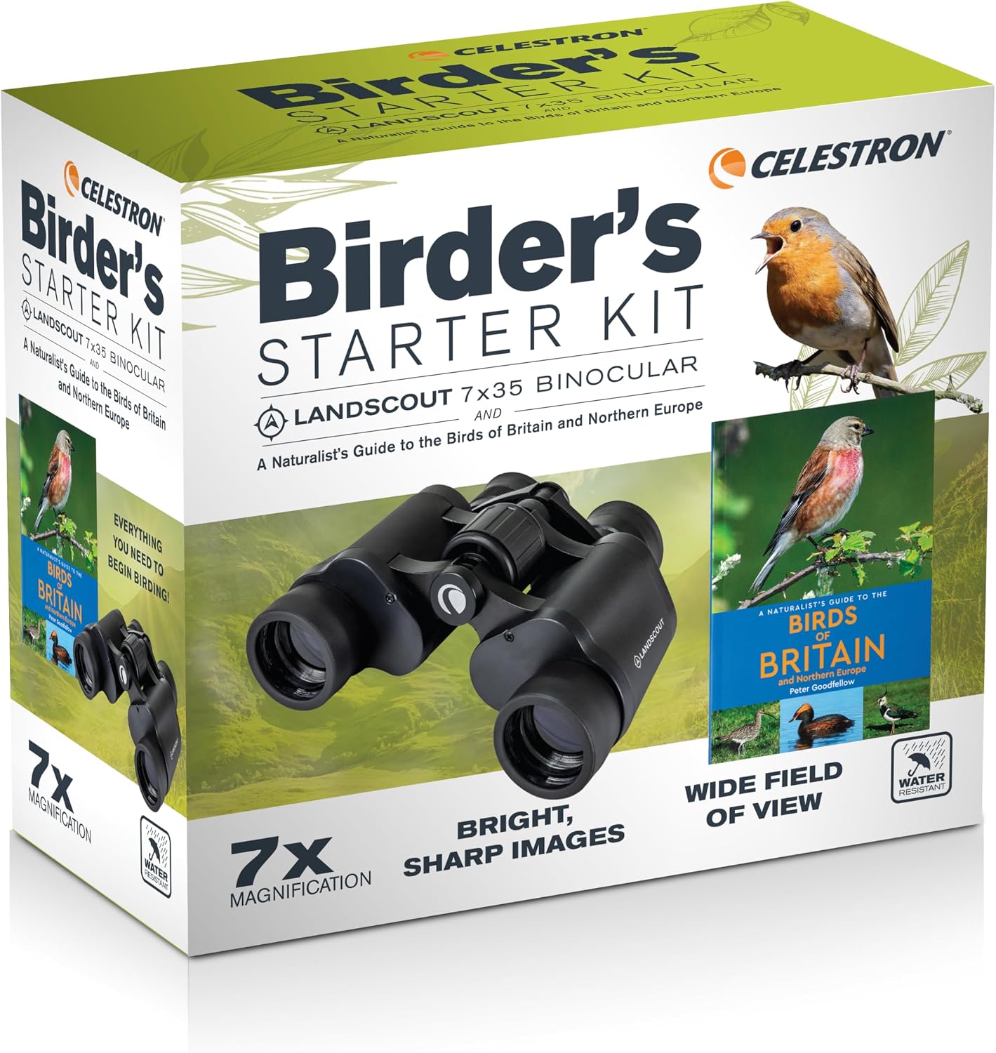 Thumbnail 6 de Celestron LandScout 7x35mm Wasserfestes Birder Starter Kit – Kompakte Fernglas mit Gummi-Griff und K9-Glas