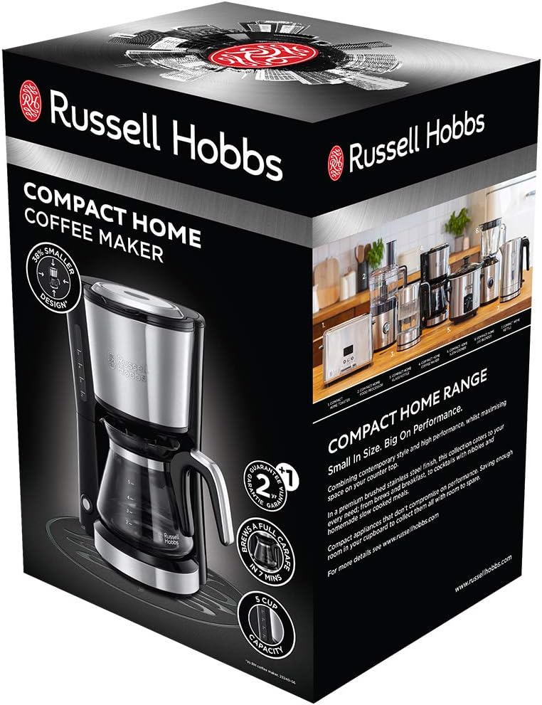 Thumbnail 1 de Russell Hobbs Kaffeemaschine Klein 24210-56 – kompakte Filterkaffeemaschine für 1 bis 5 Tassen