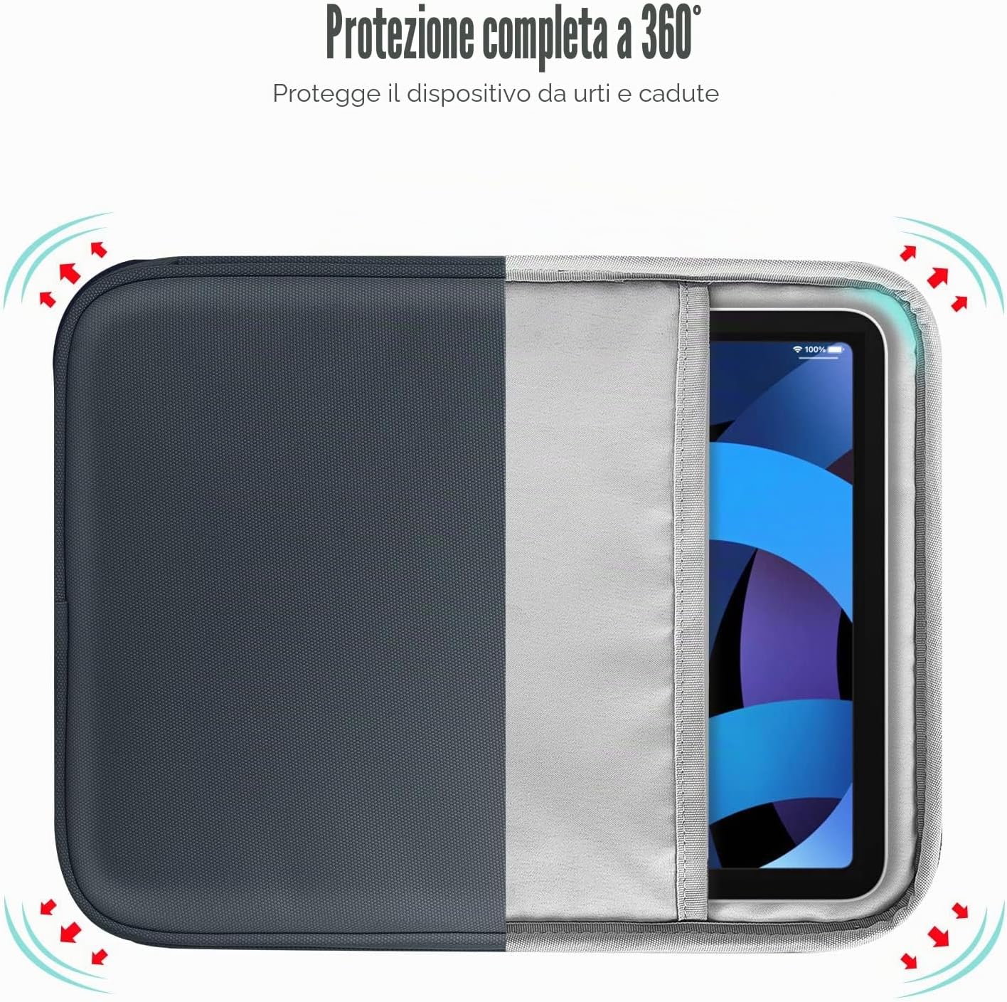 Detalle de TiMOVO 9-11" Custodia per Tablet: protezione e organizzazione per iPad 11" A16 2025 e altri 9-11
