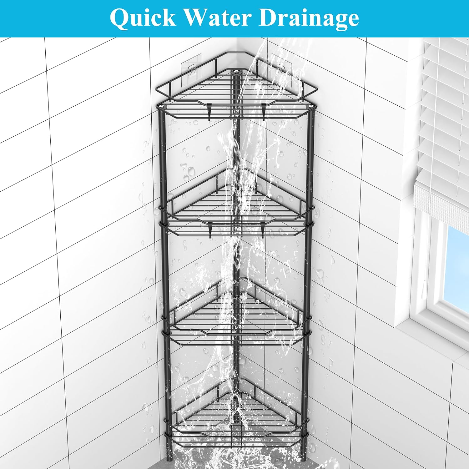 Thumbnail 5 de HuggieGems 4-Tier Shower Caddy