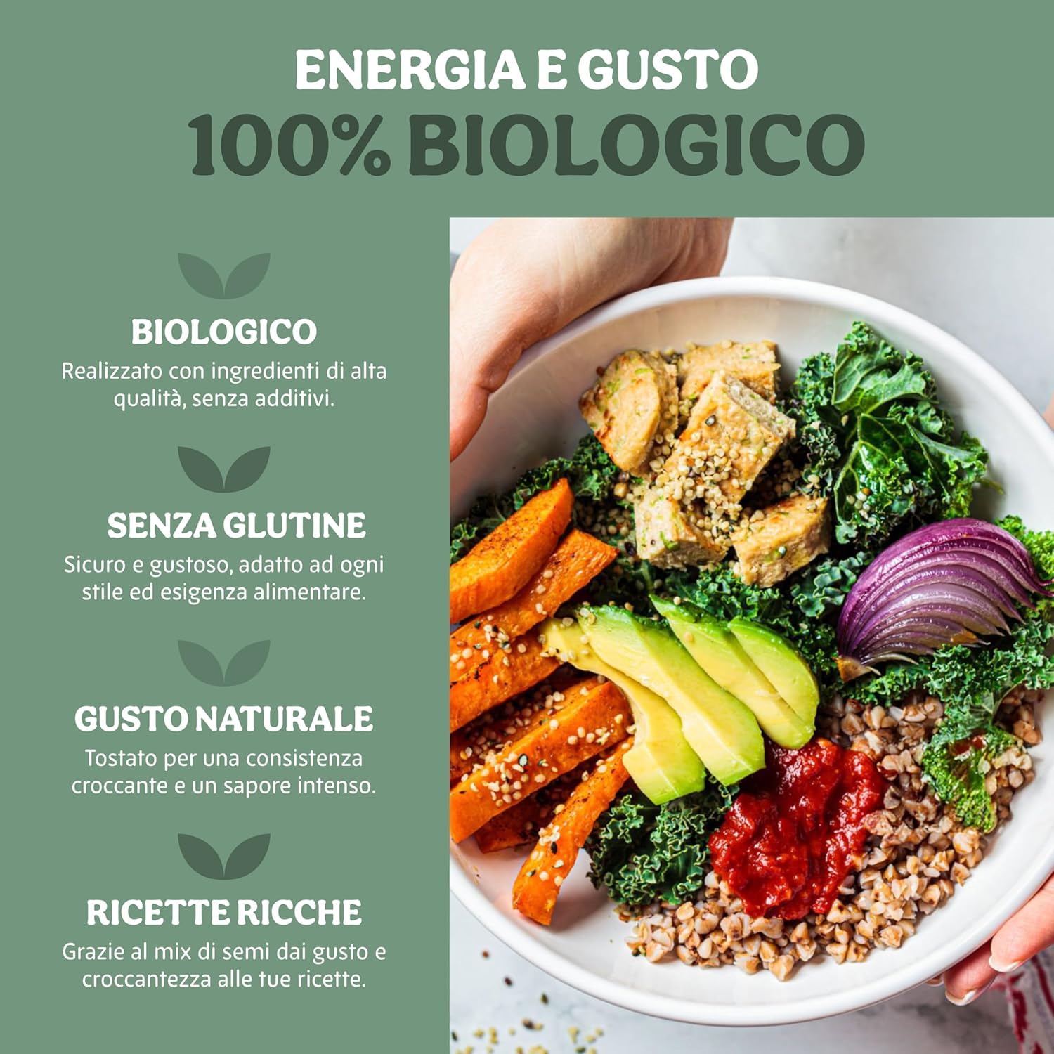 Thumbnail 3 de Probios Semi Misti Tostati Biologici da 5 kg: ricchi di proteine e fibre, senza glutine