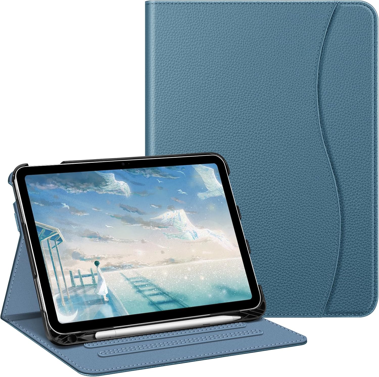 Detalle de FINTIE Case for iPad (A16) 11th Gen 2025 / iPad 10th Gen 2022 – Ocean Blue