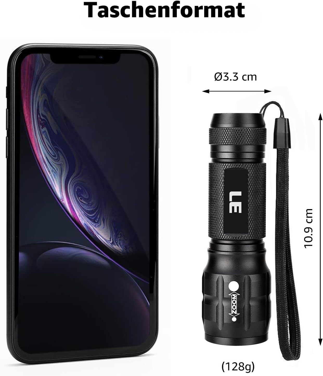 Detalle 2 de LE1000 Taschenlampe 150 m đŠ