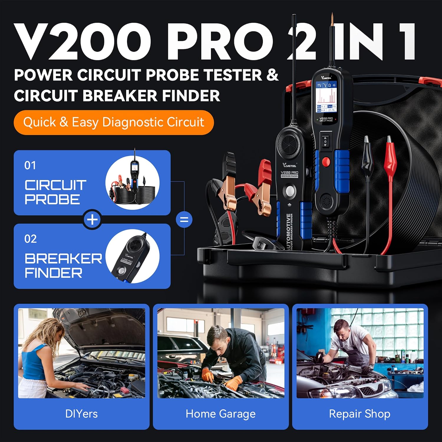 Thumbnail 1 de VDIAGTOOL V200 Pro circuit tester