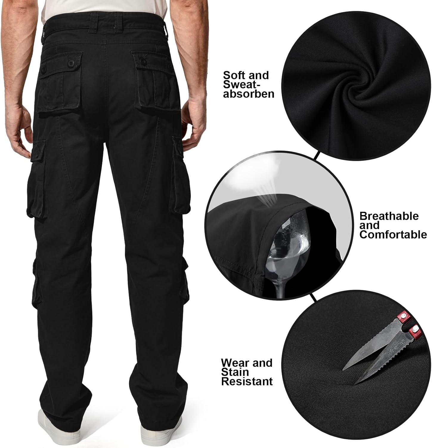 Thumbnail 6 de Jessie Kidden Men's Combat Camo Cargo Trousers – Tactical pants
