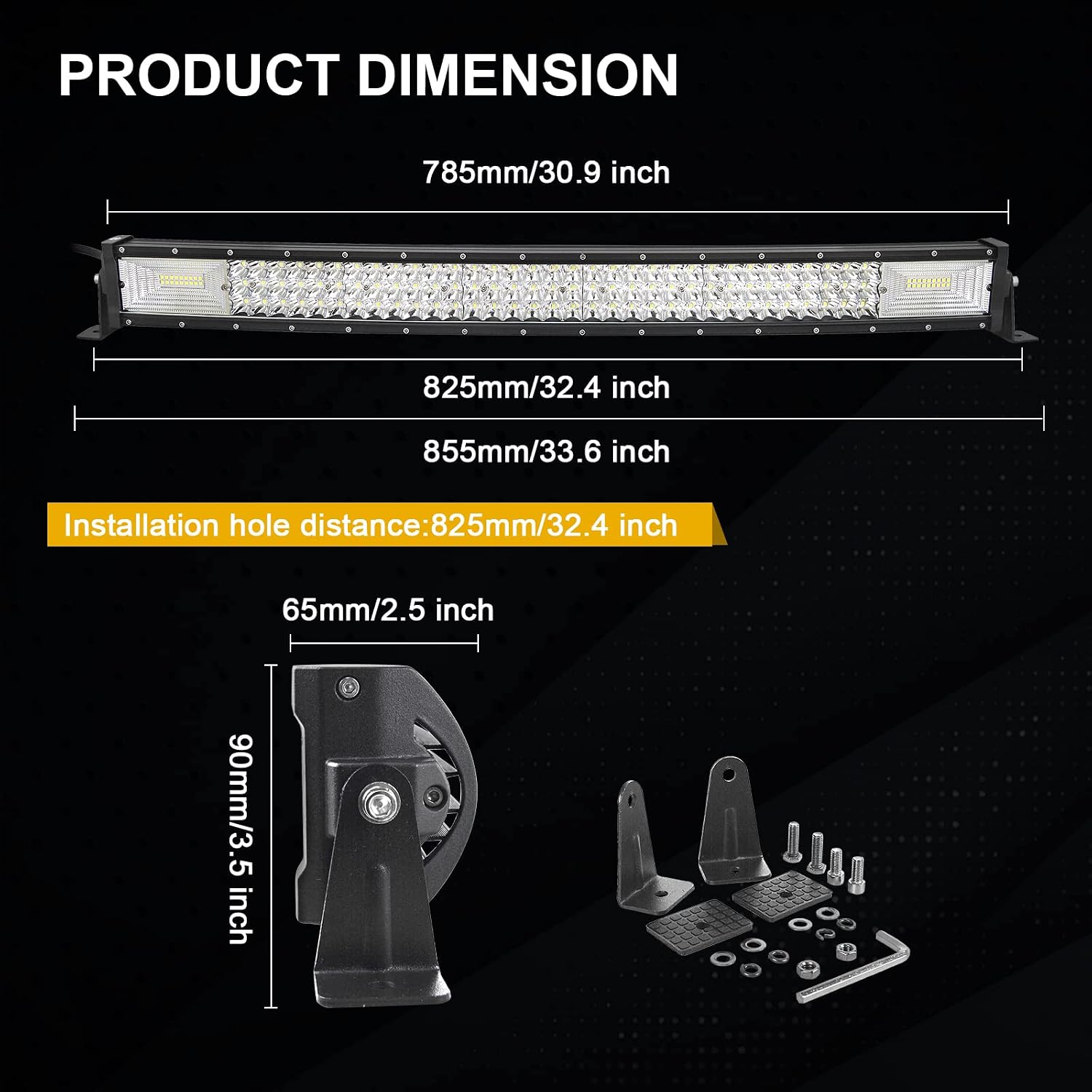 Thumbnail 1 de SkyWorld 7D 32-inch Curved LED Light Bar