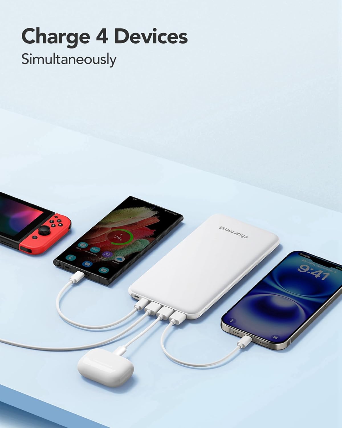 Thumbnail 4 de Charmast Power Bank 26800mAh caricatore portatile USB‑C per smartphone