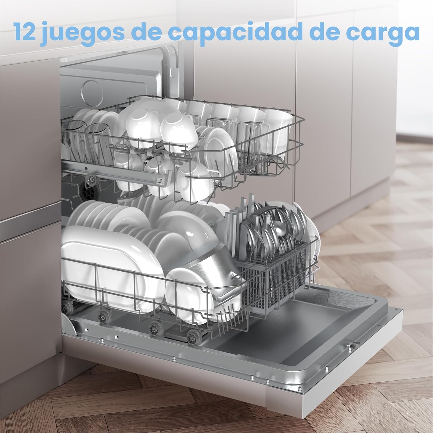 Thumbnail 6 de Comfee CDWPF1201PW-WE-EU Lavavajillas 60 cm