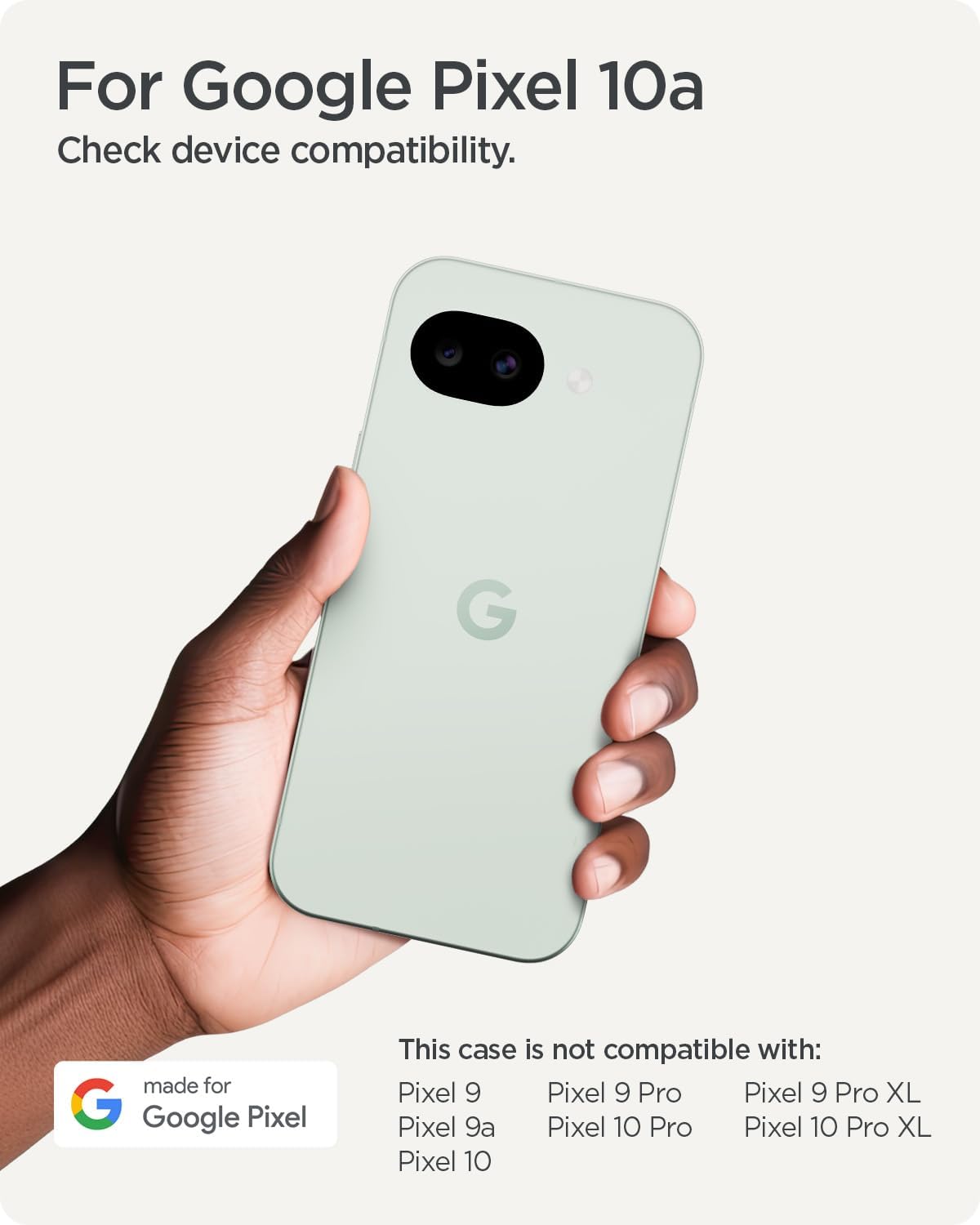 Detalle de Spigen Cover Ultra Hybrid per Google Pixel 10a (trasparente) con tecnologia Air Cushion