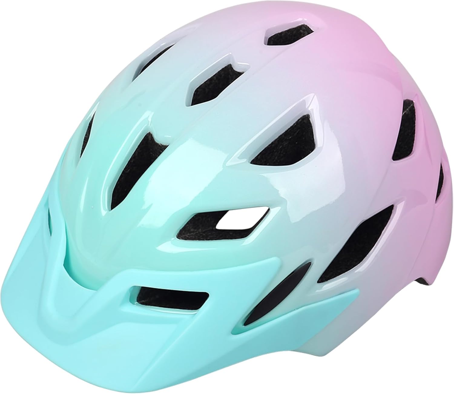 Detalle de Bavilk Kids Bike Helmet with LED Light, Detachable Visor, and Multi-Sport Protection