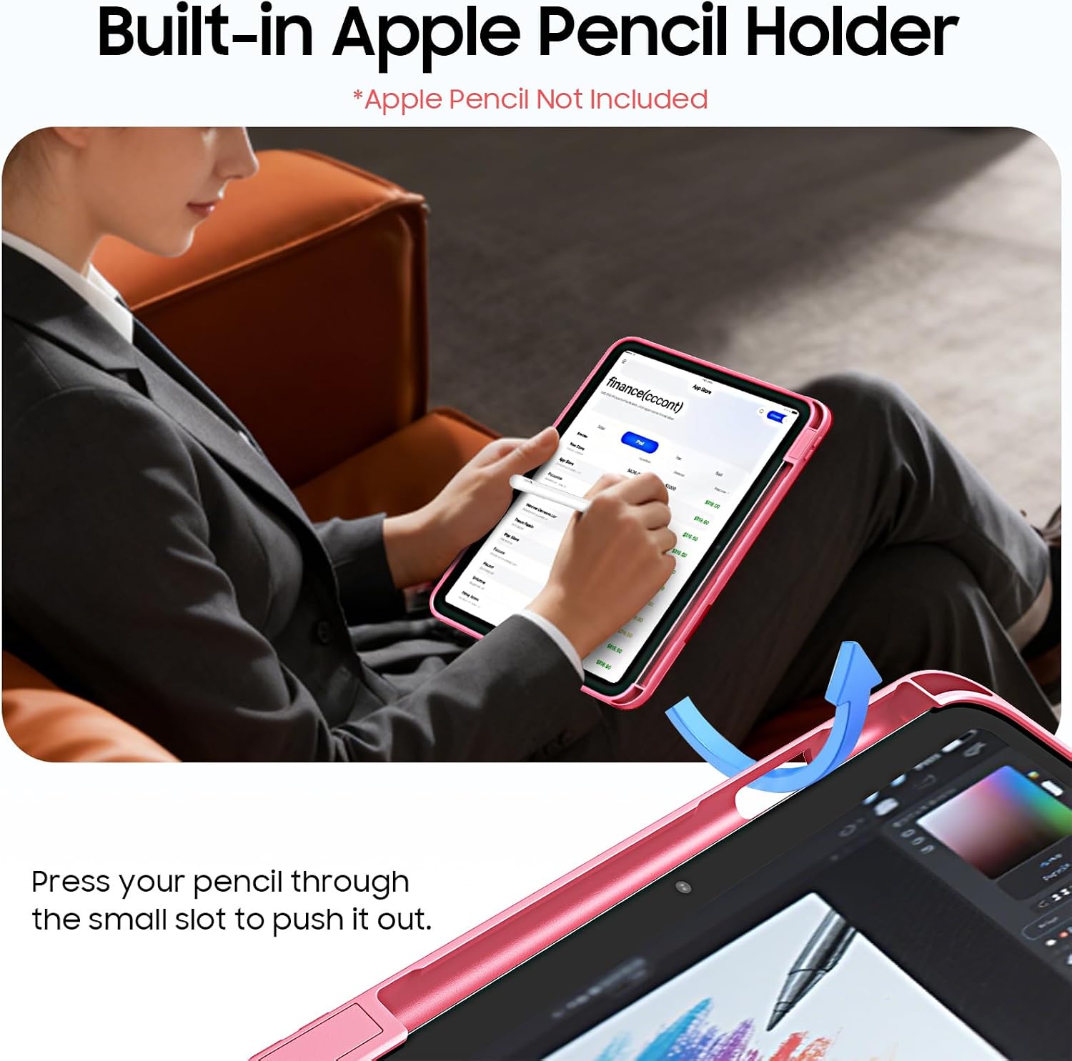 Detalle de FINTIE iPad rotating case 11-inch