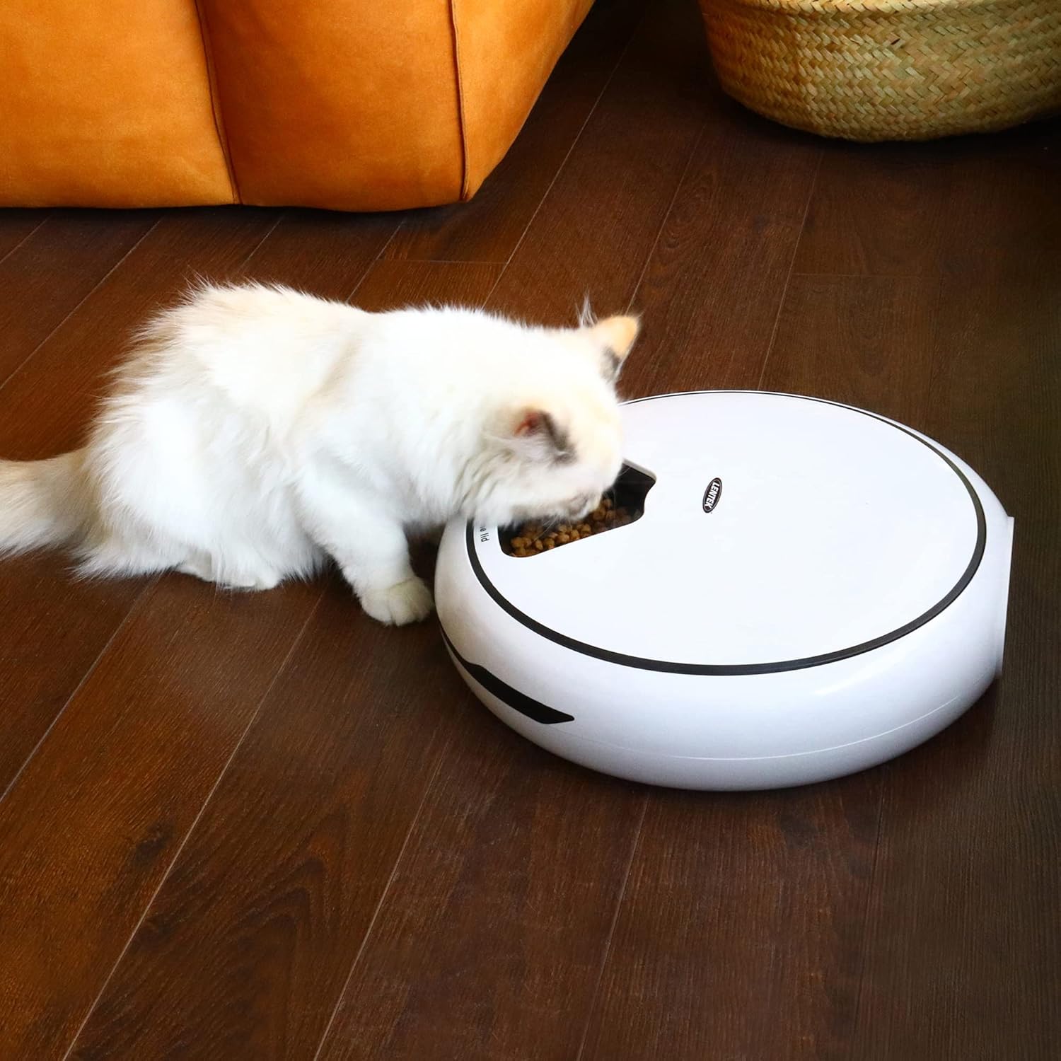 Detalle 2 de Lentek Automatic Pet Feeder: 5-Bowl Wet & Dry Food Dispenser with Timed Meals and App Control